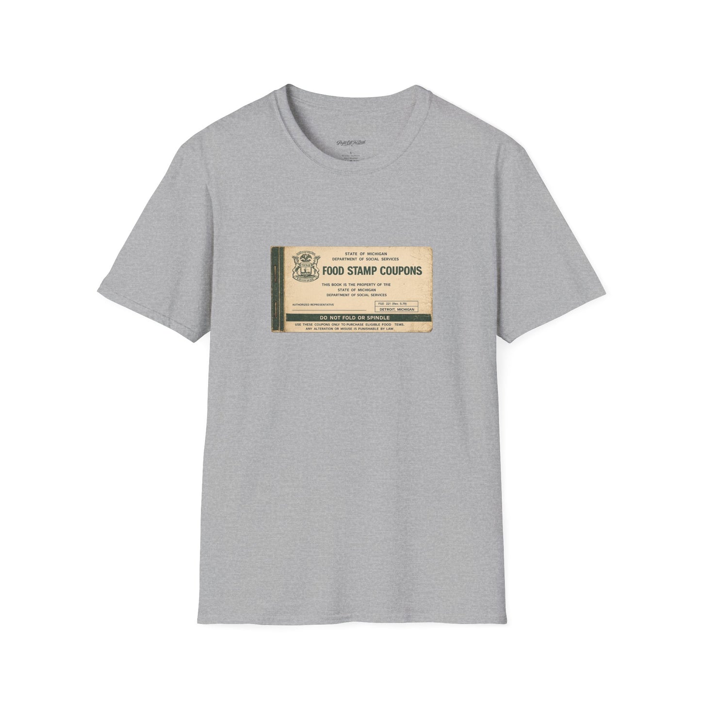 "FOOD STAMP BOOK" T-Shirt