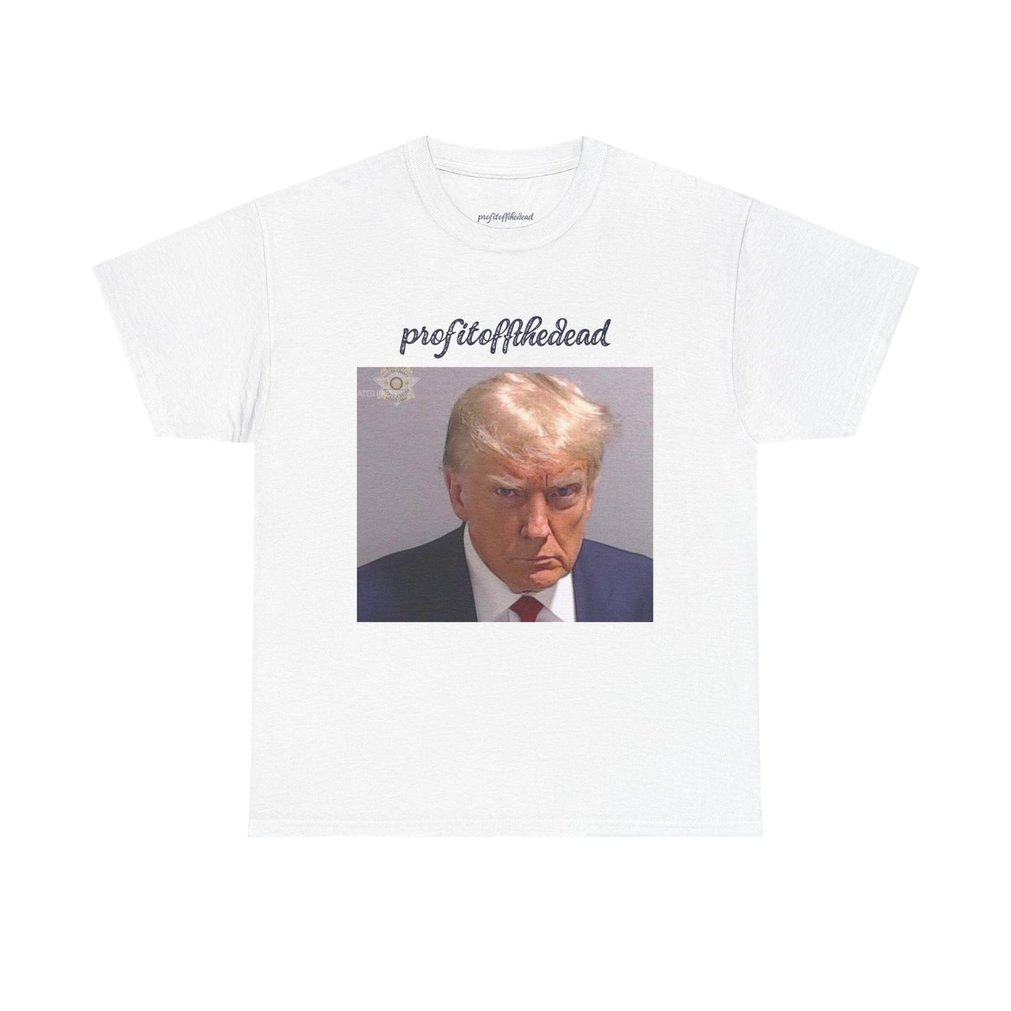 "Trump Mug Shot" Unisex Heavy Cotton Tee