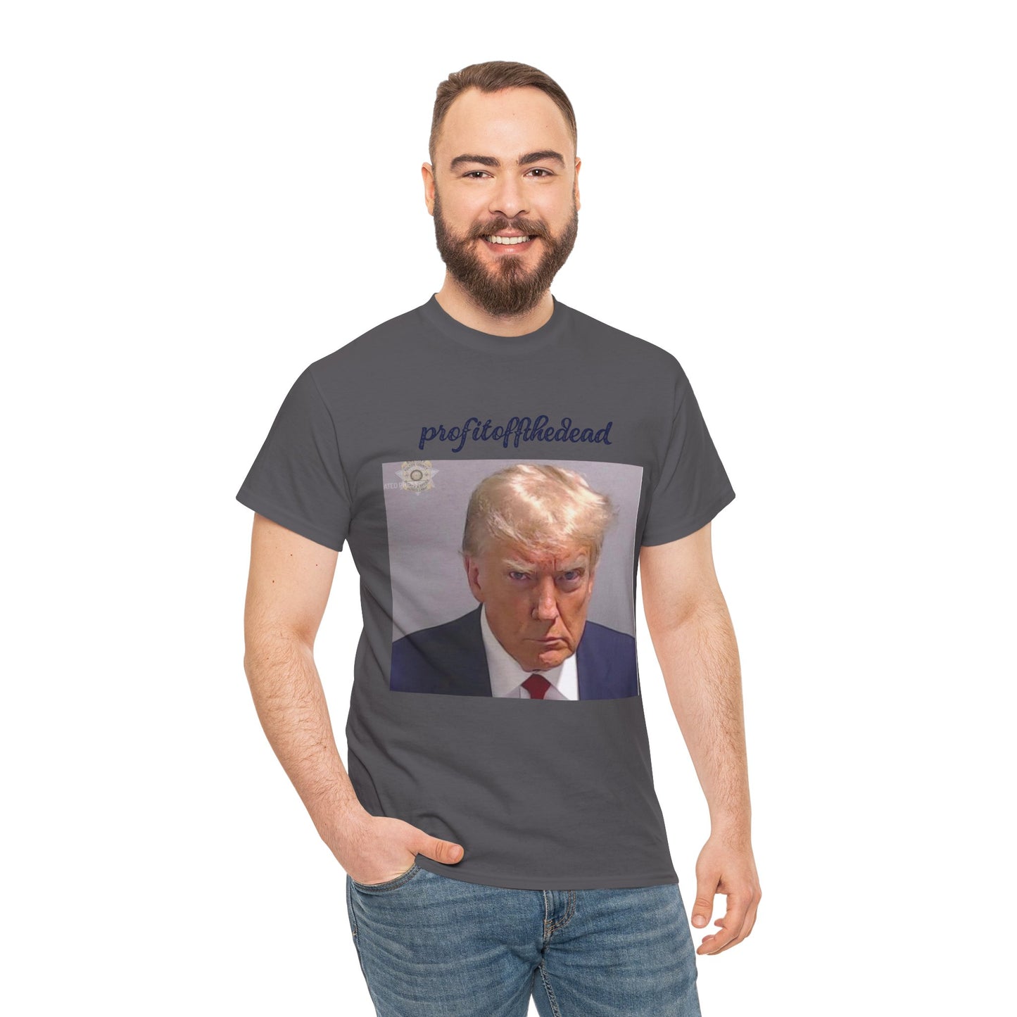 "Trump Mug Shot" Unisex Heavy Cotton Tee