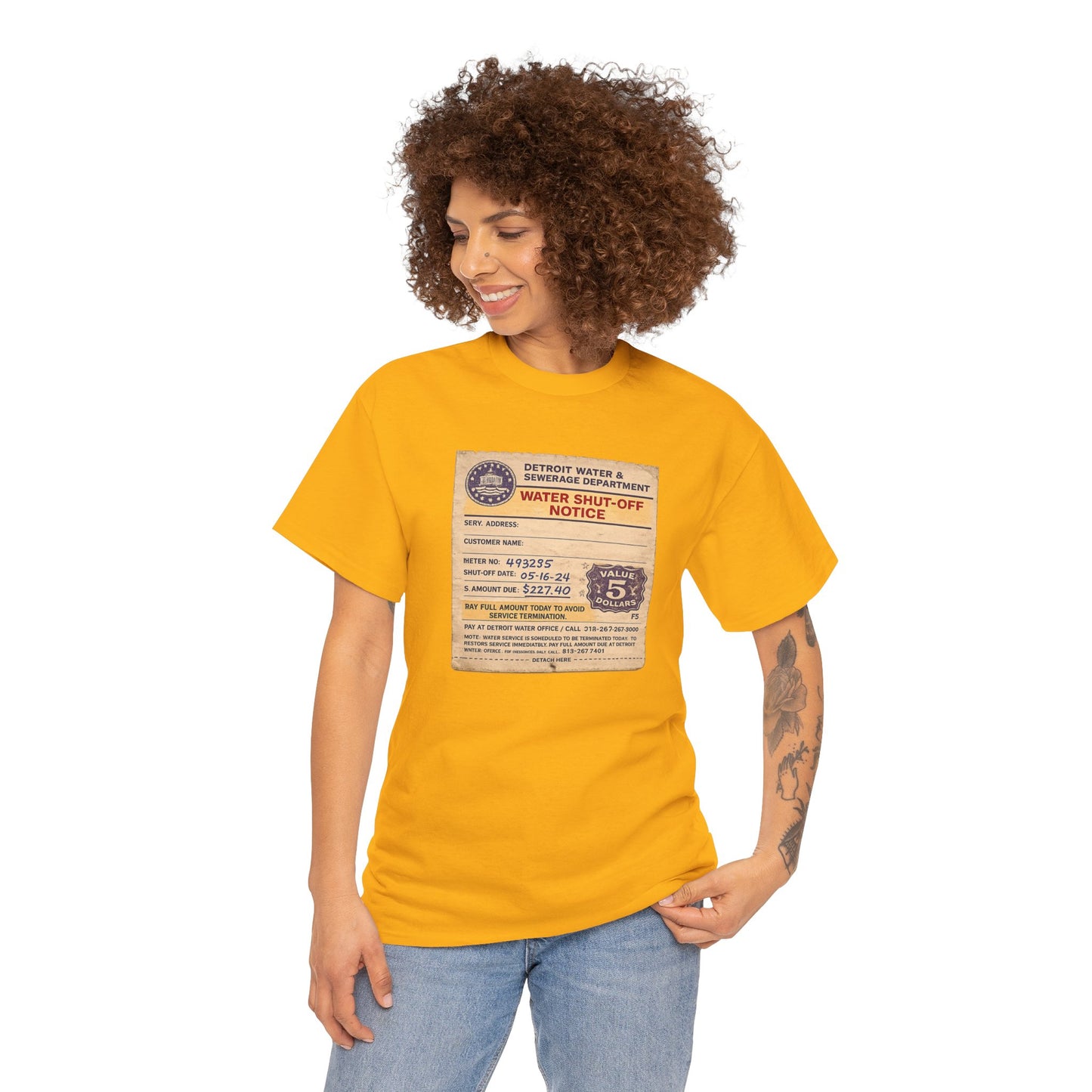 "WATER SHUT-OFF NOTICE" Tee