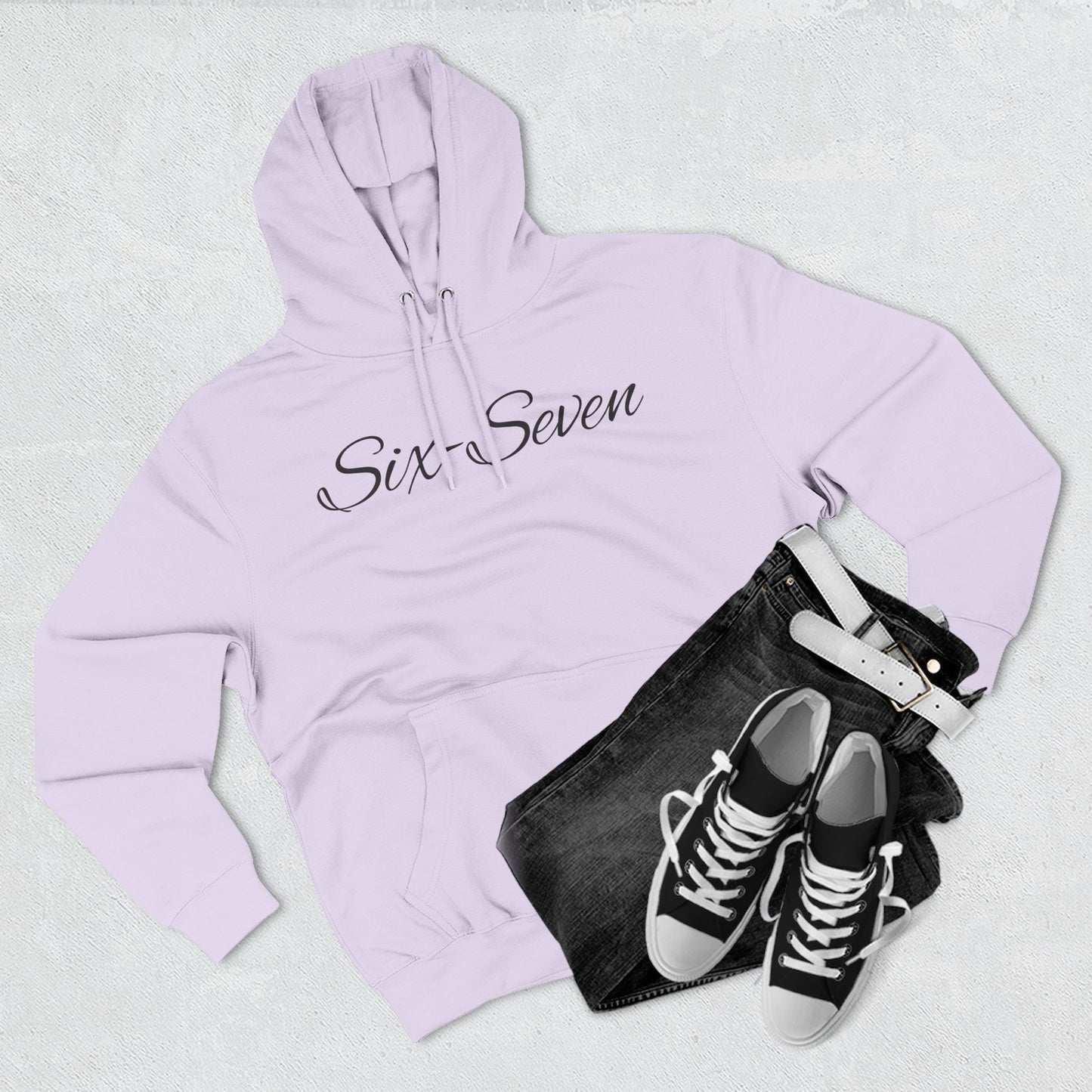 "Six-Seven" Three-Panel Fleece Hoodie