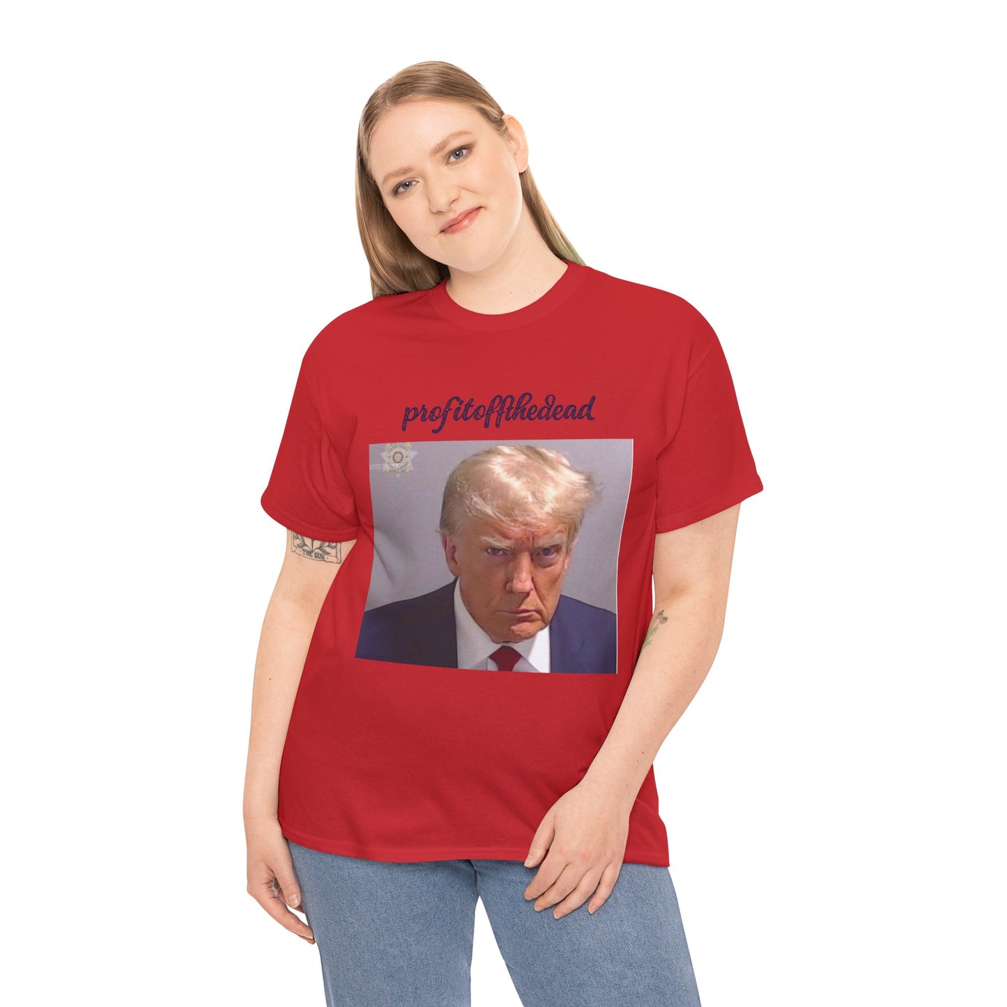 "Trump Mug Shot" Unisex Heavy Cotton Tee