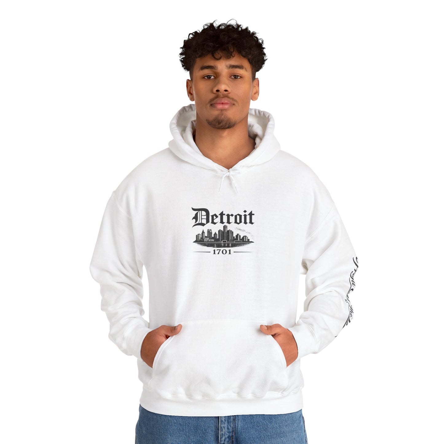 "DETROIT 1701 – STILL HERE" Hooded Sweatshirt