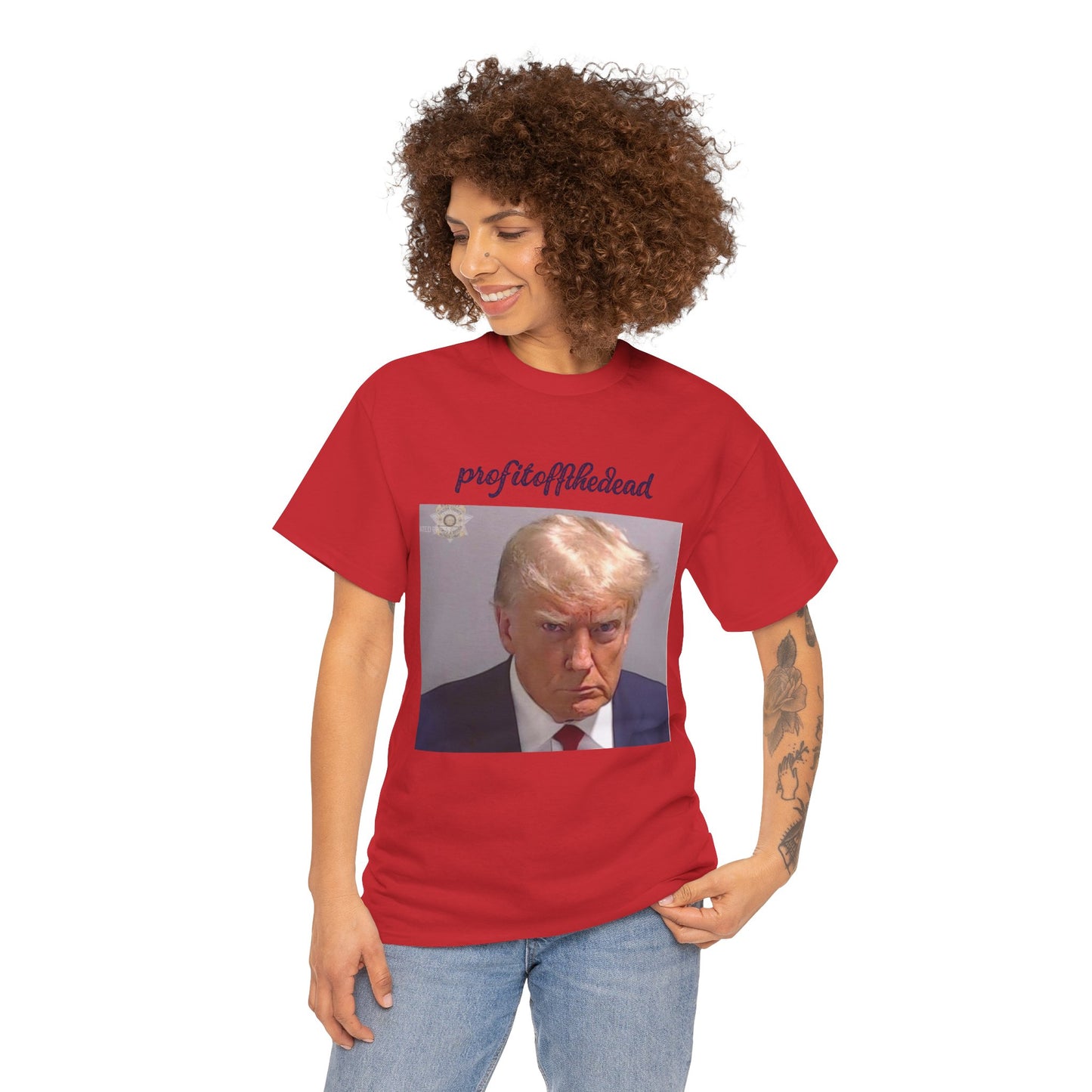 "Trump Mug Shot" Unisex Heavy Cotton Tee