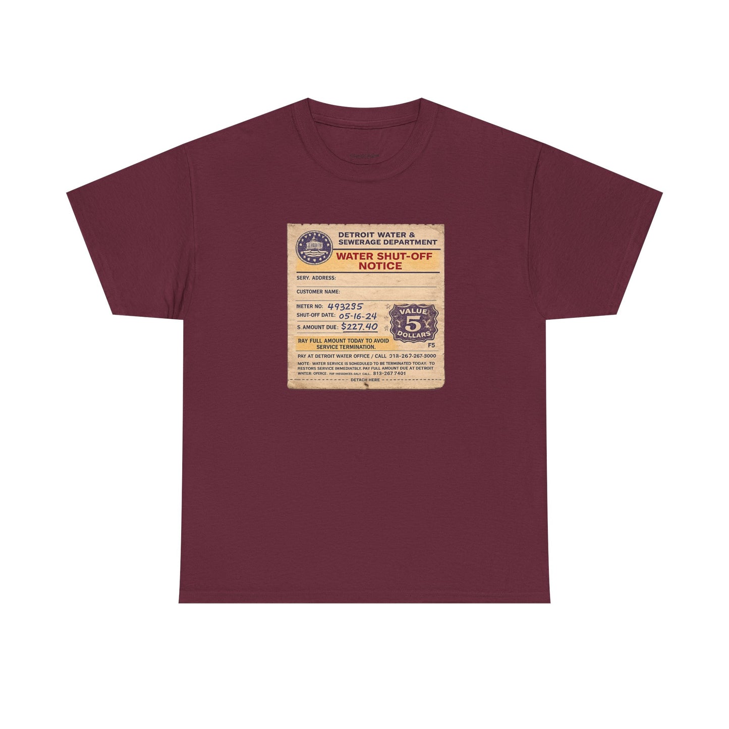 "WATER SHUT-OFF NOTICE" Tee