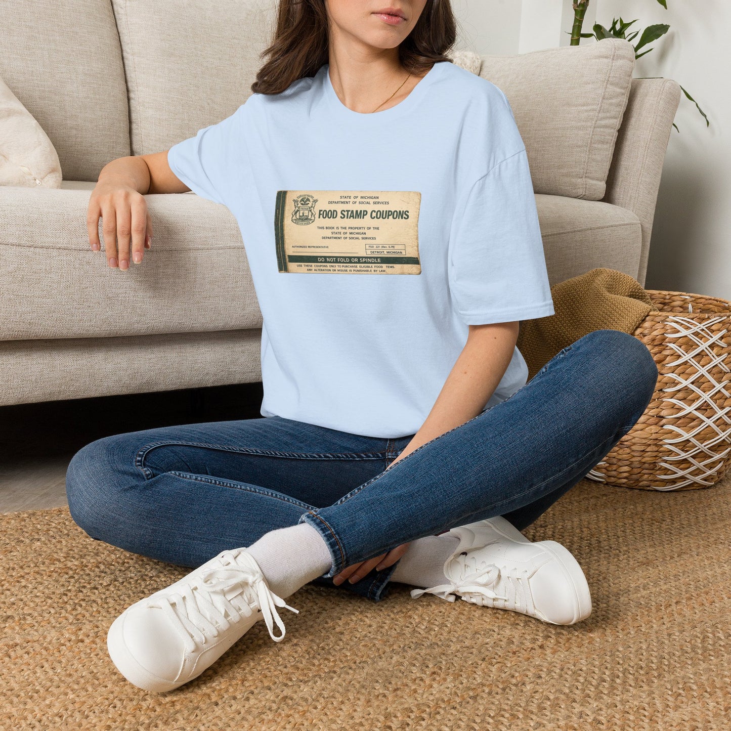 "FOOD STAMP BOOK" T-Shirt