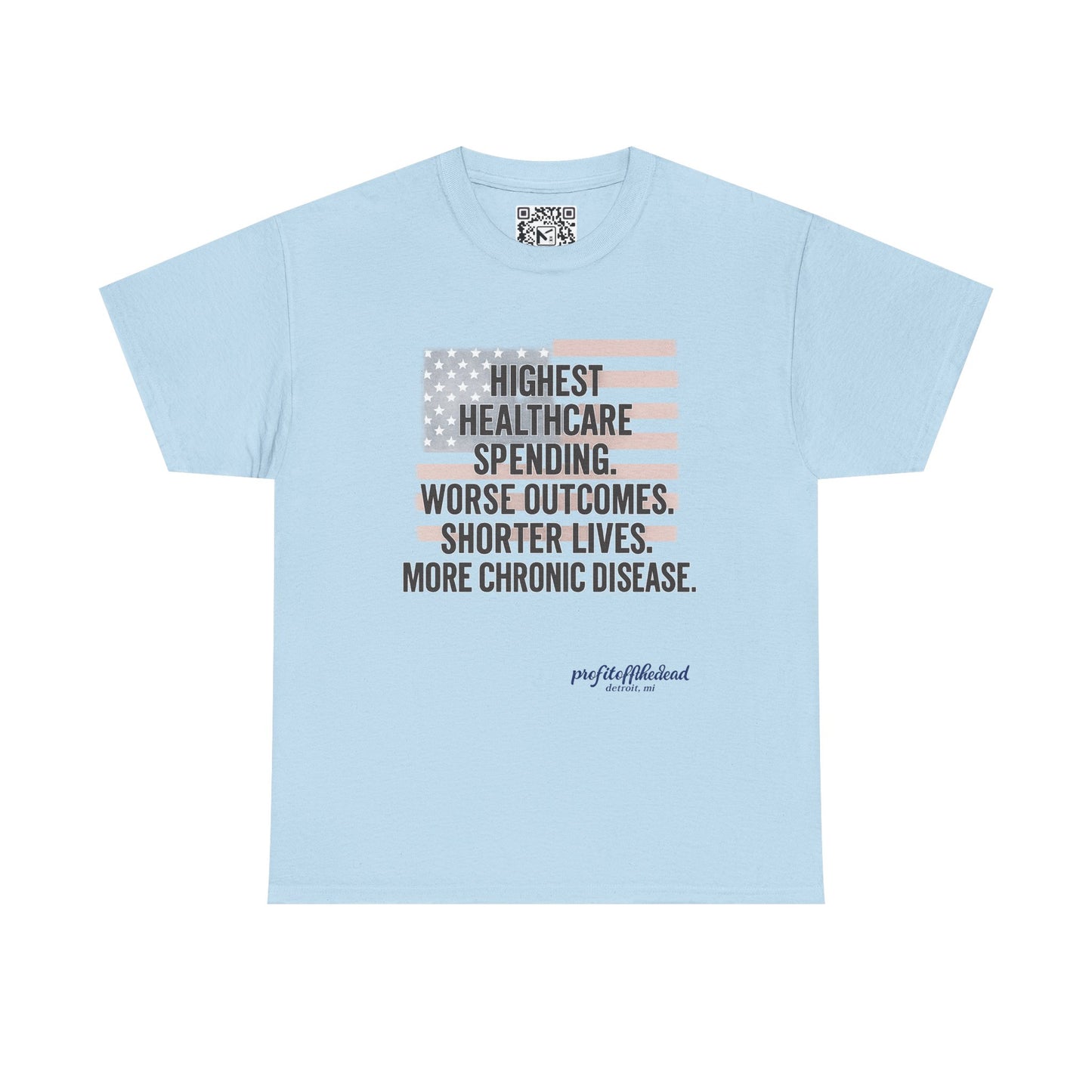 "Healthy America" Unisex Heavy Cotton Tee