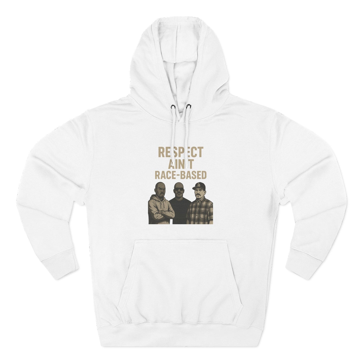 "Respect" Three-Panel Fleece Hoodie