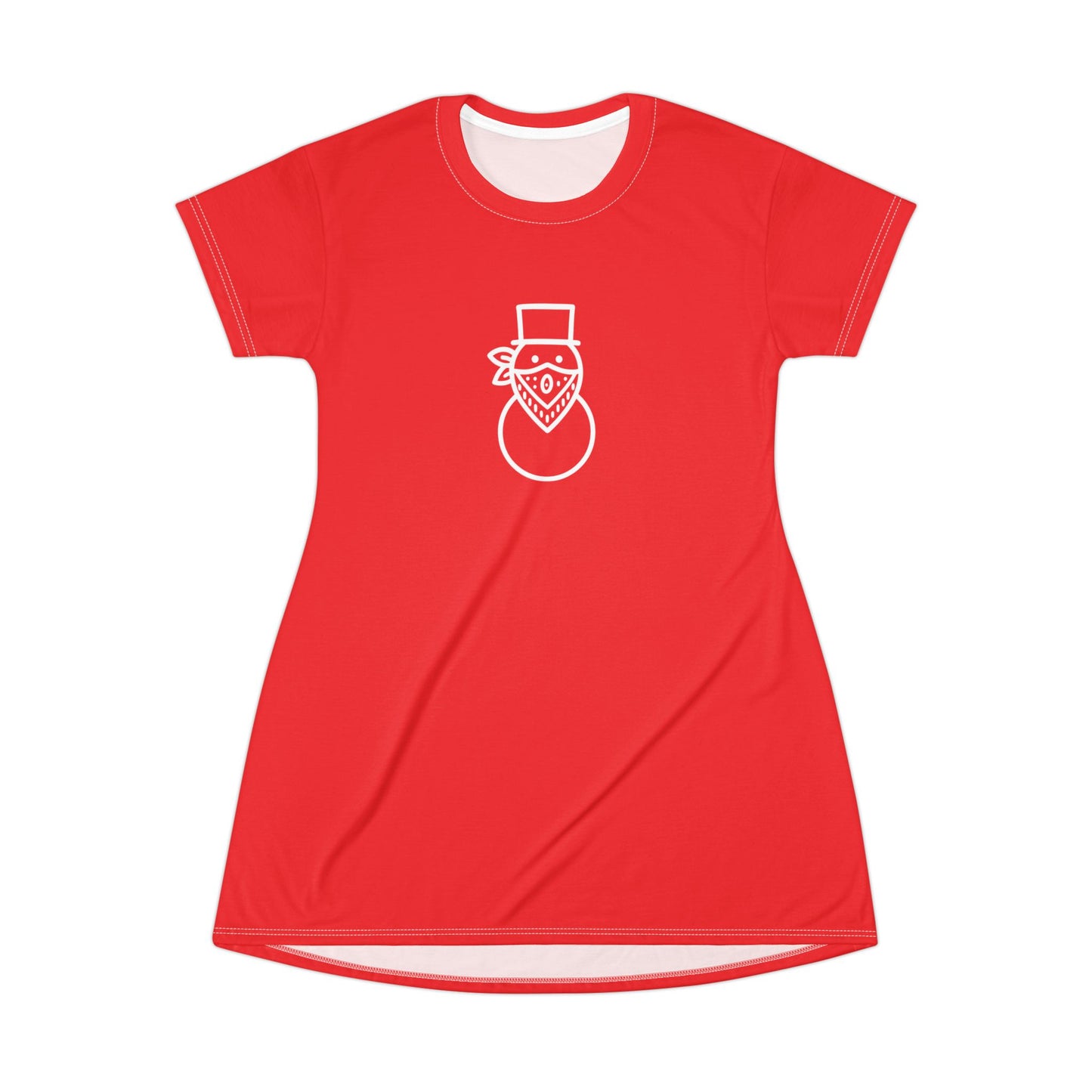 "Snowman" T-Shirt Dress
