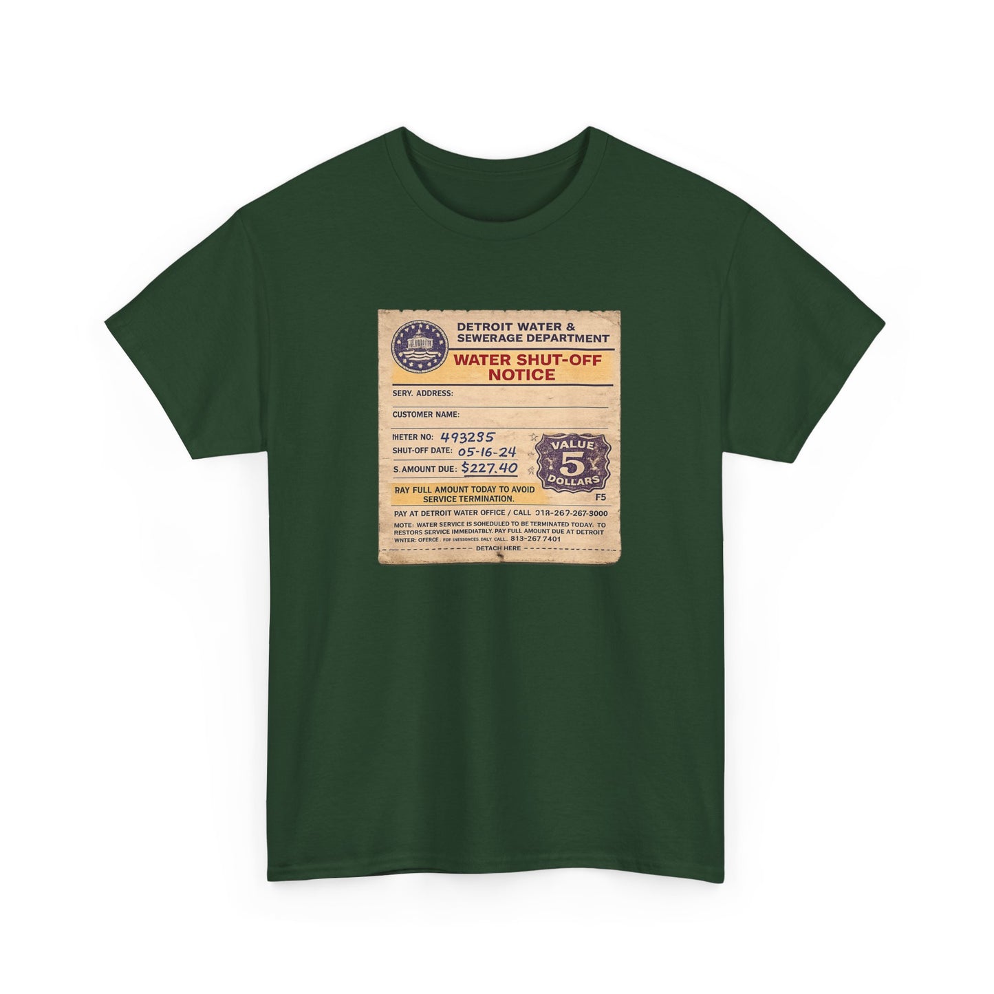 "WATER SHUT-OFF NOTICE" Tee