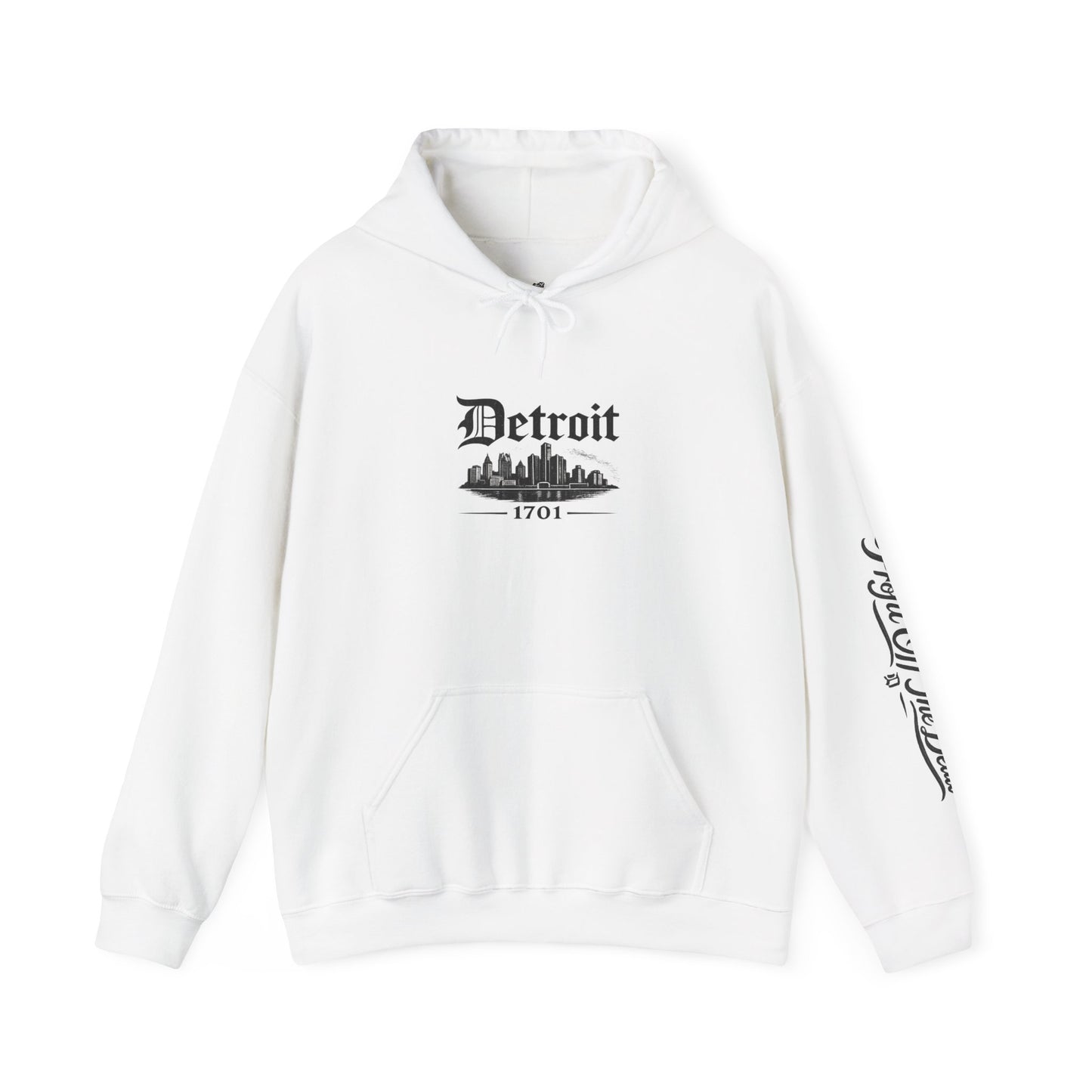 "DETROIT 1701 – STILL HERE" Hooded Sweatshirt