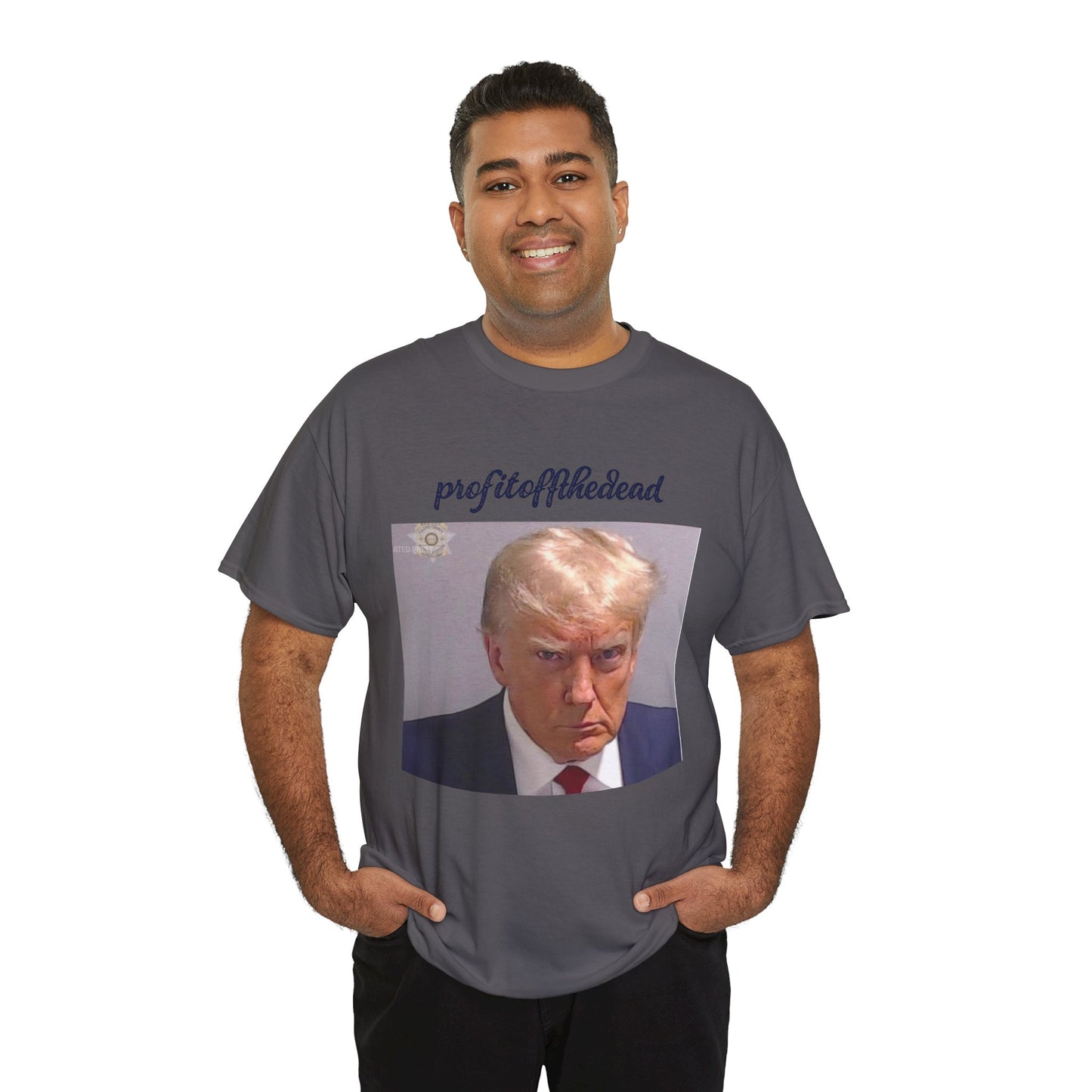 "Trump Mug Shot" Unisex Heavy Cotton Tee