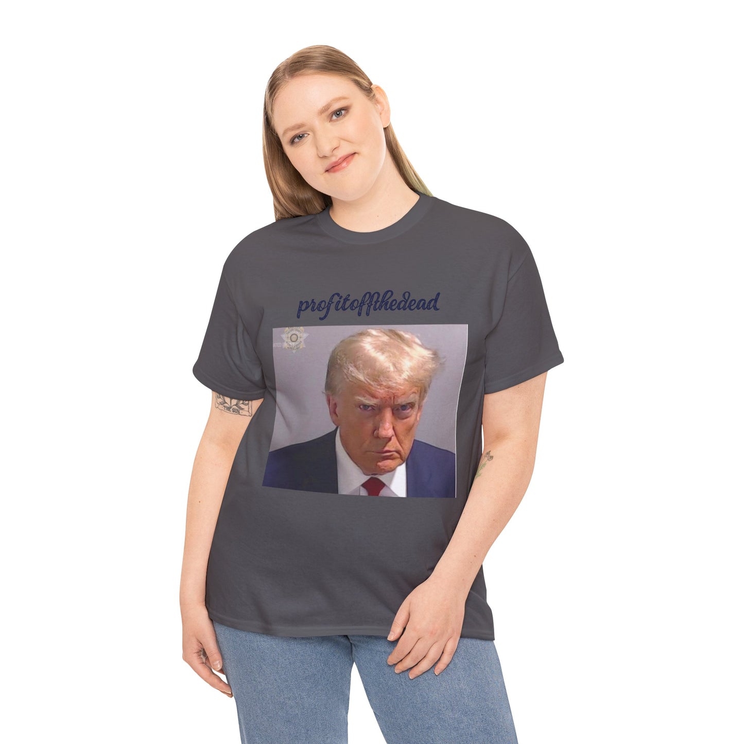 "Trump Mug Shot" Unisex Heavy Cotton Tee