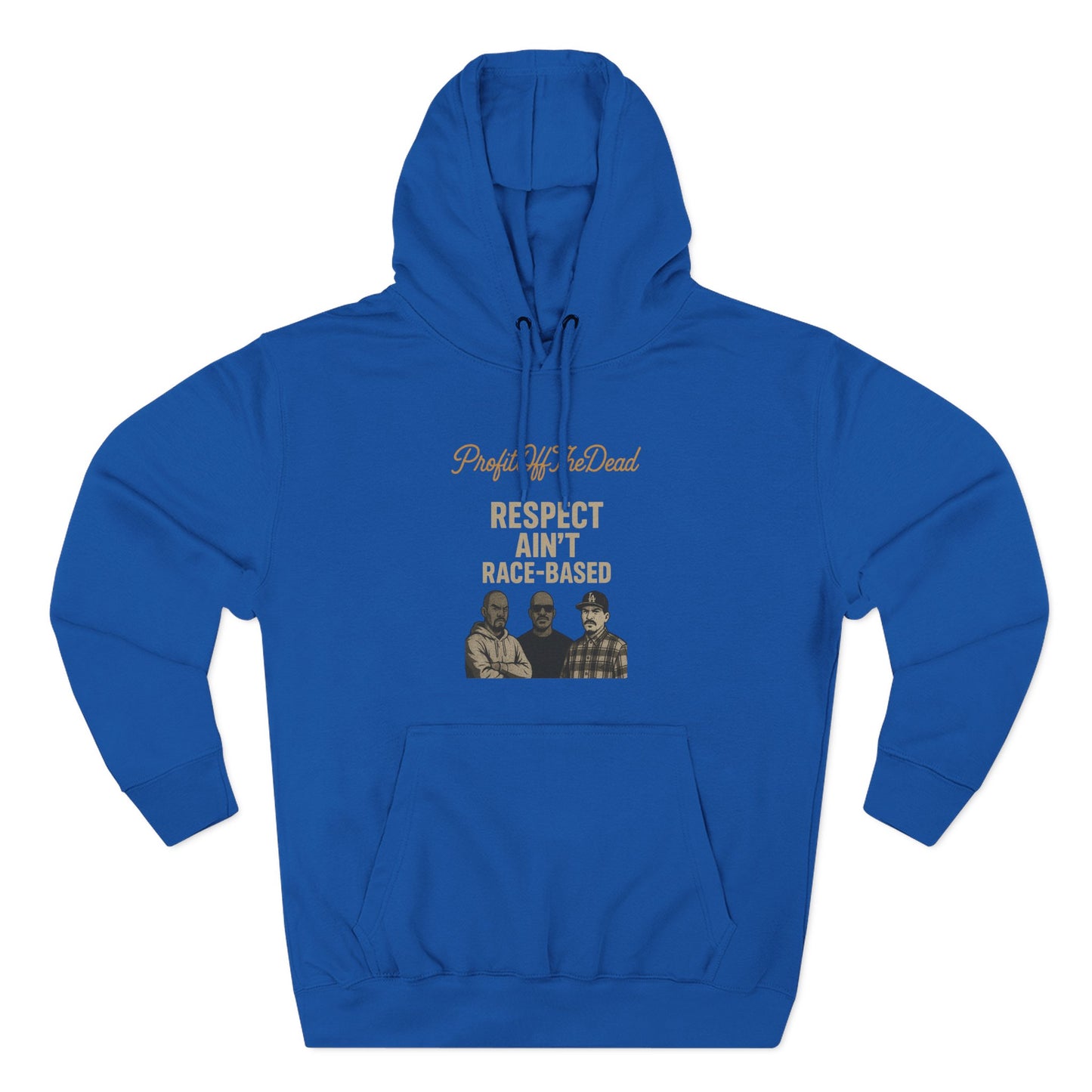 "Respect" Three-Panel Fleece Hoodie