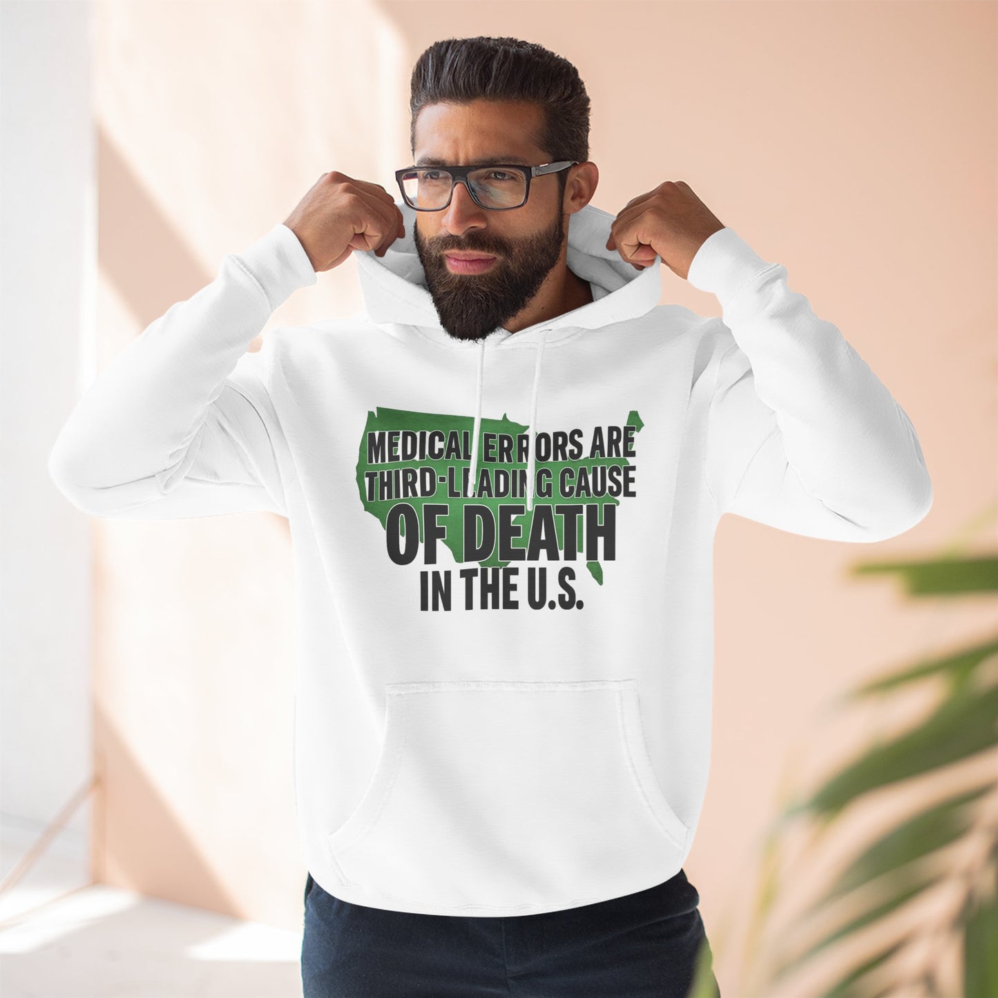 "Medical Errors" Three-Panel Fleece Hoodie