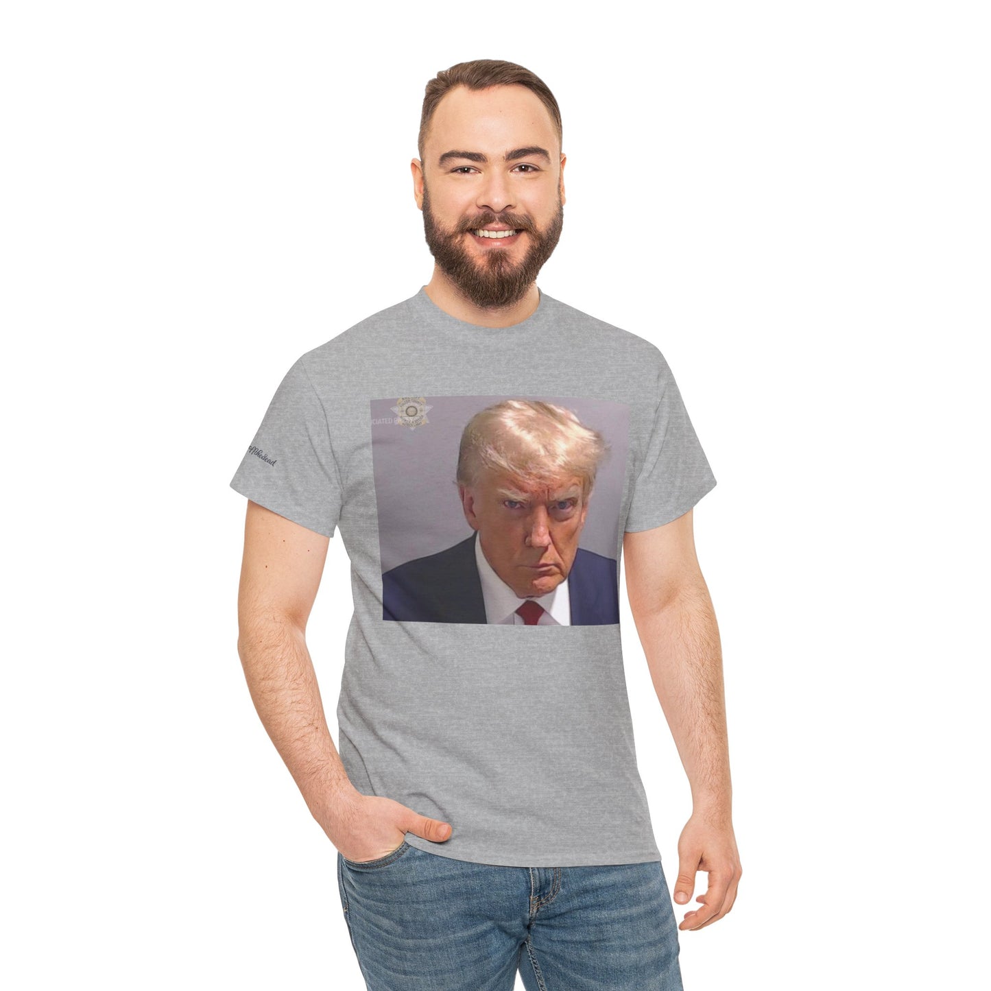 "Mug Shots Trump" Unisex Heavy Cotton Tee