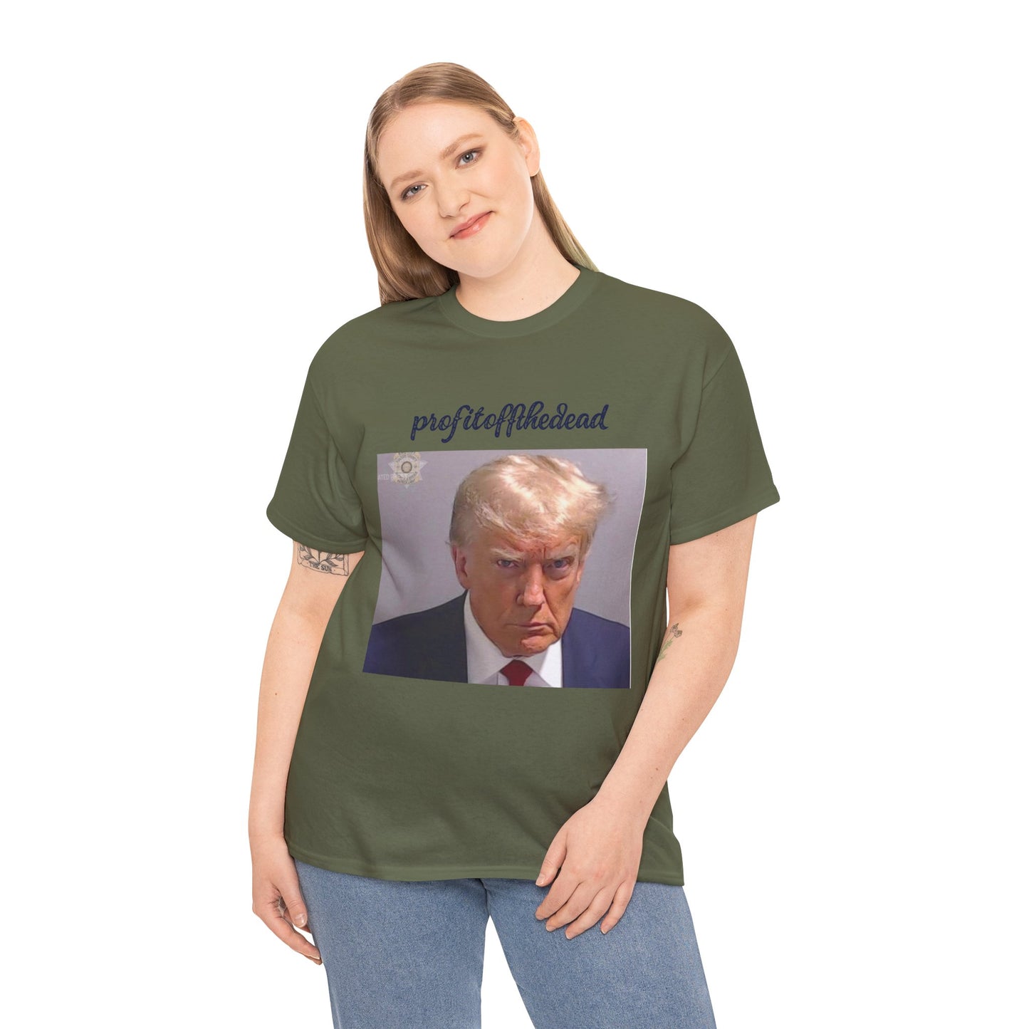 "Trump Mug Shot" Unisex Heavy Cotton Tee