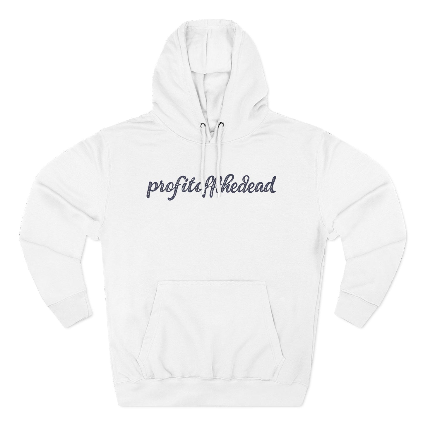 "Profit Off The Dead" Three-Panel Fleece Hoodie