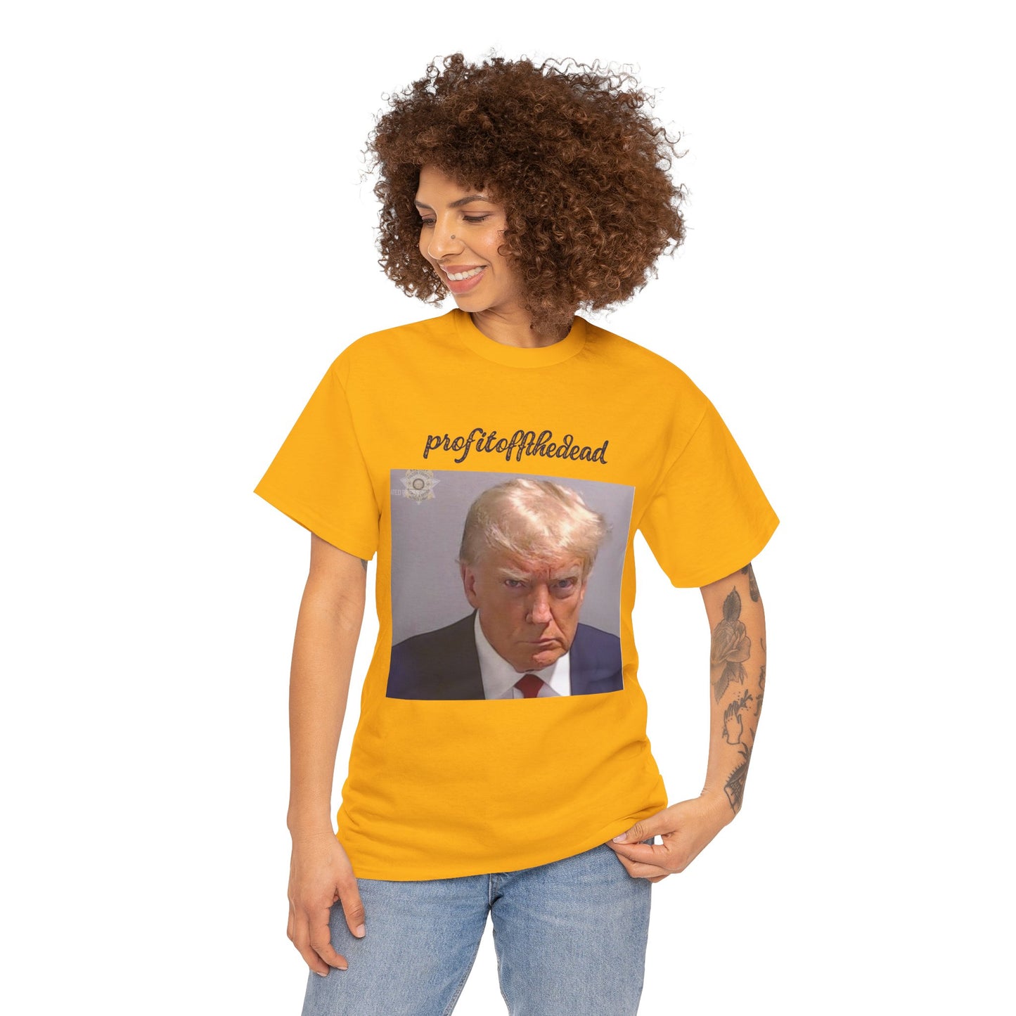"Trump Mug Shot" Unisex Heavy Cotton Tee