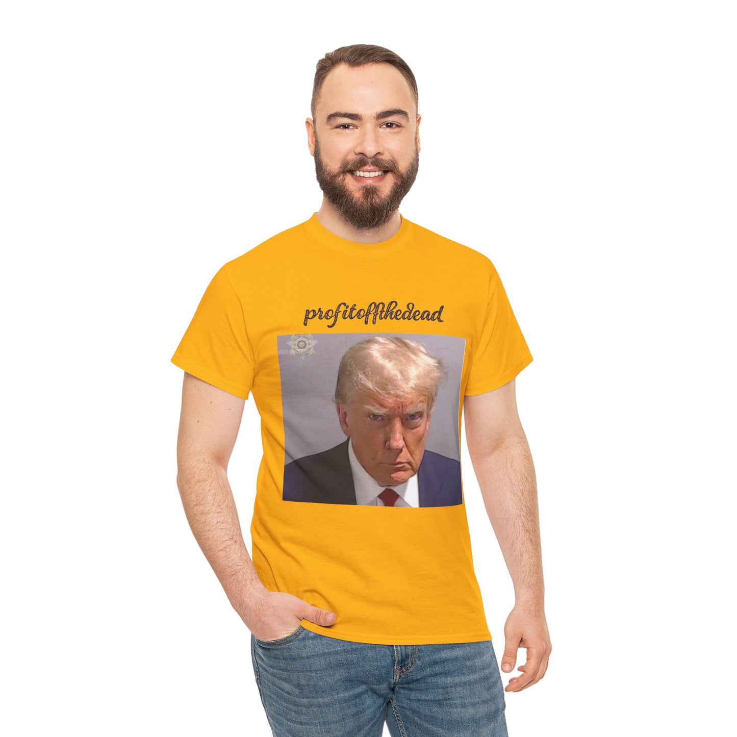 "Trump Mug Shot" Unisex Heavy Cotton Tee