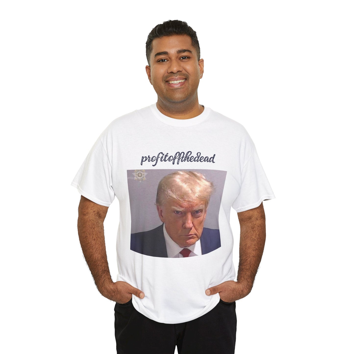 "Trump Mug Shot" Unisex Heavy Cotton Tee
