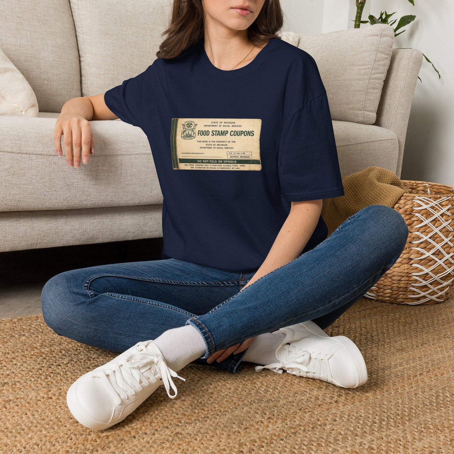 "FOOD STAMP BOOK" T-Shirt