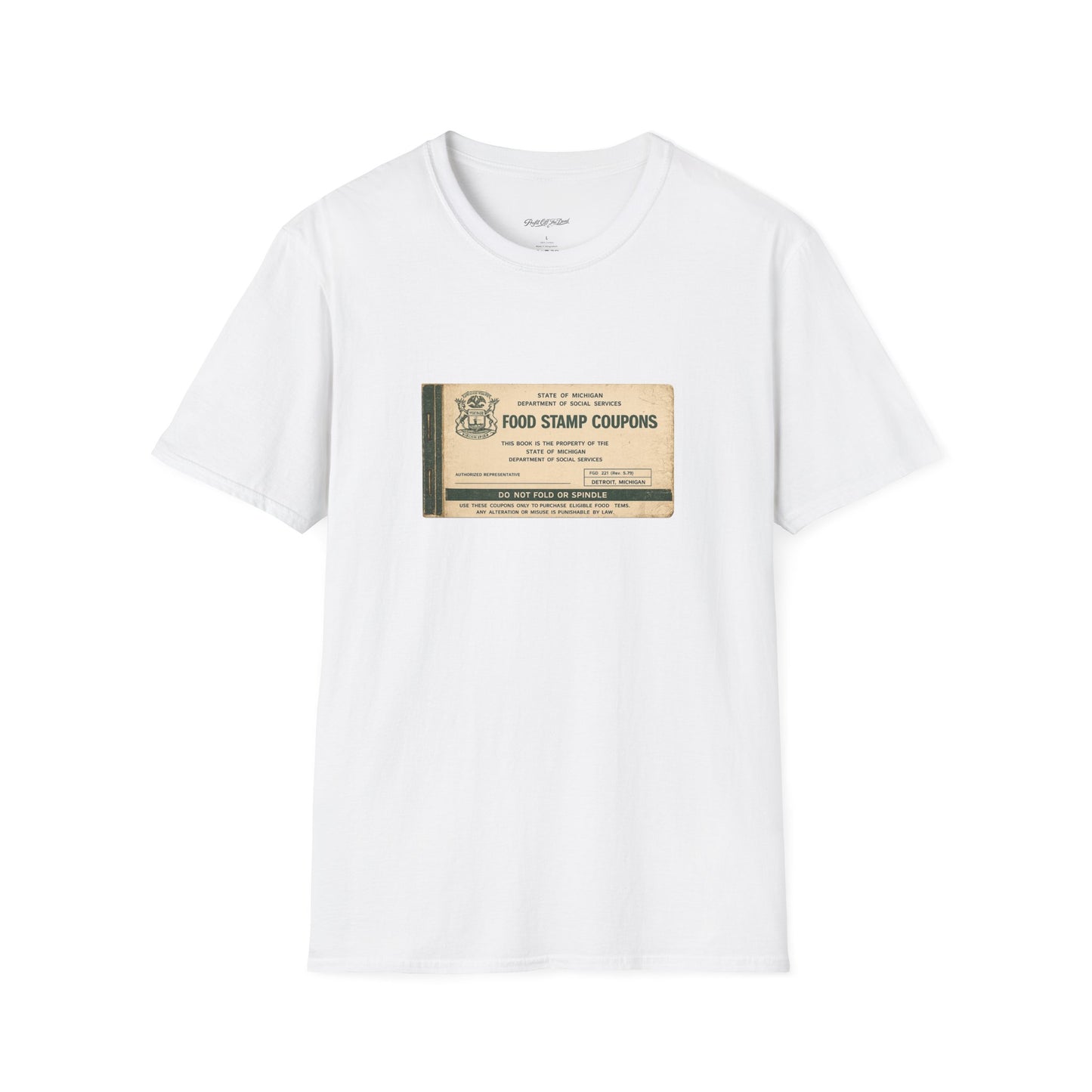 "FOOD STAMP BOOK" T-Shirt