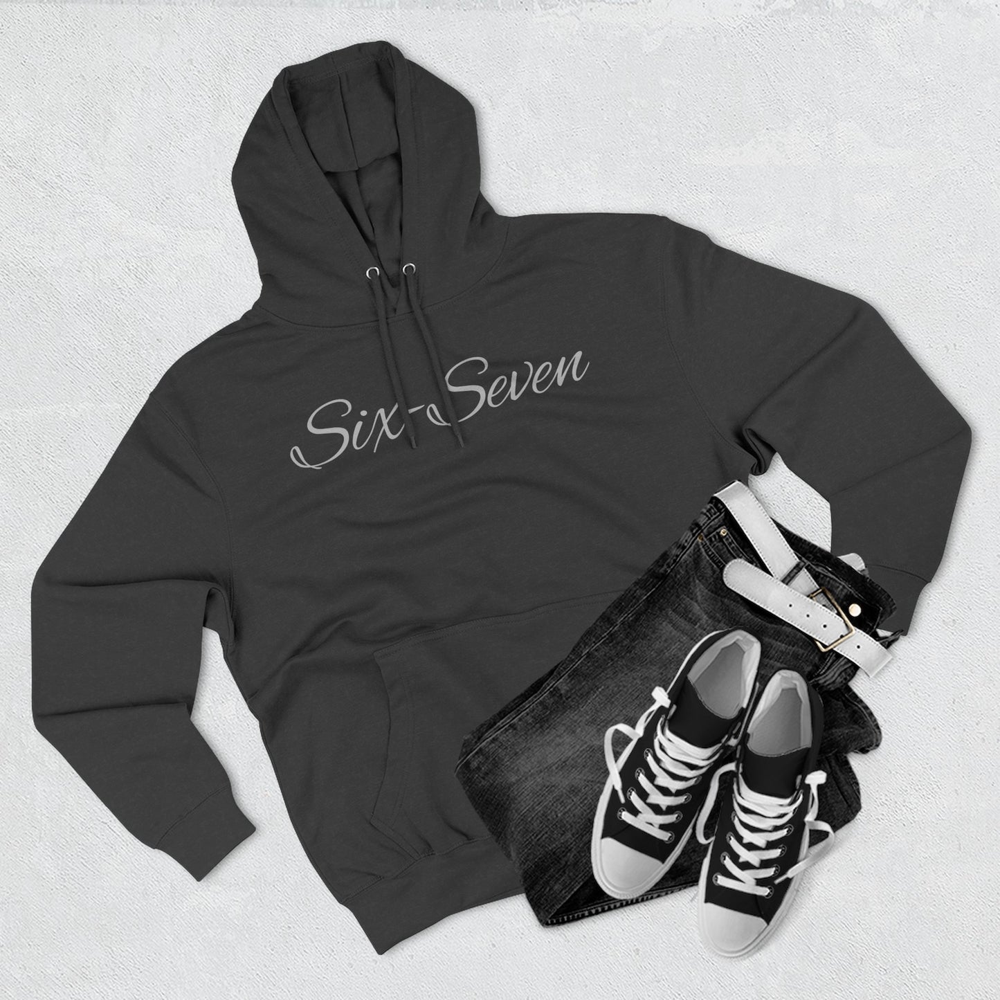 "Six-Seven" Three-Panel Fleece Hoodie