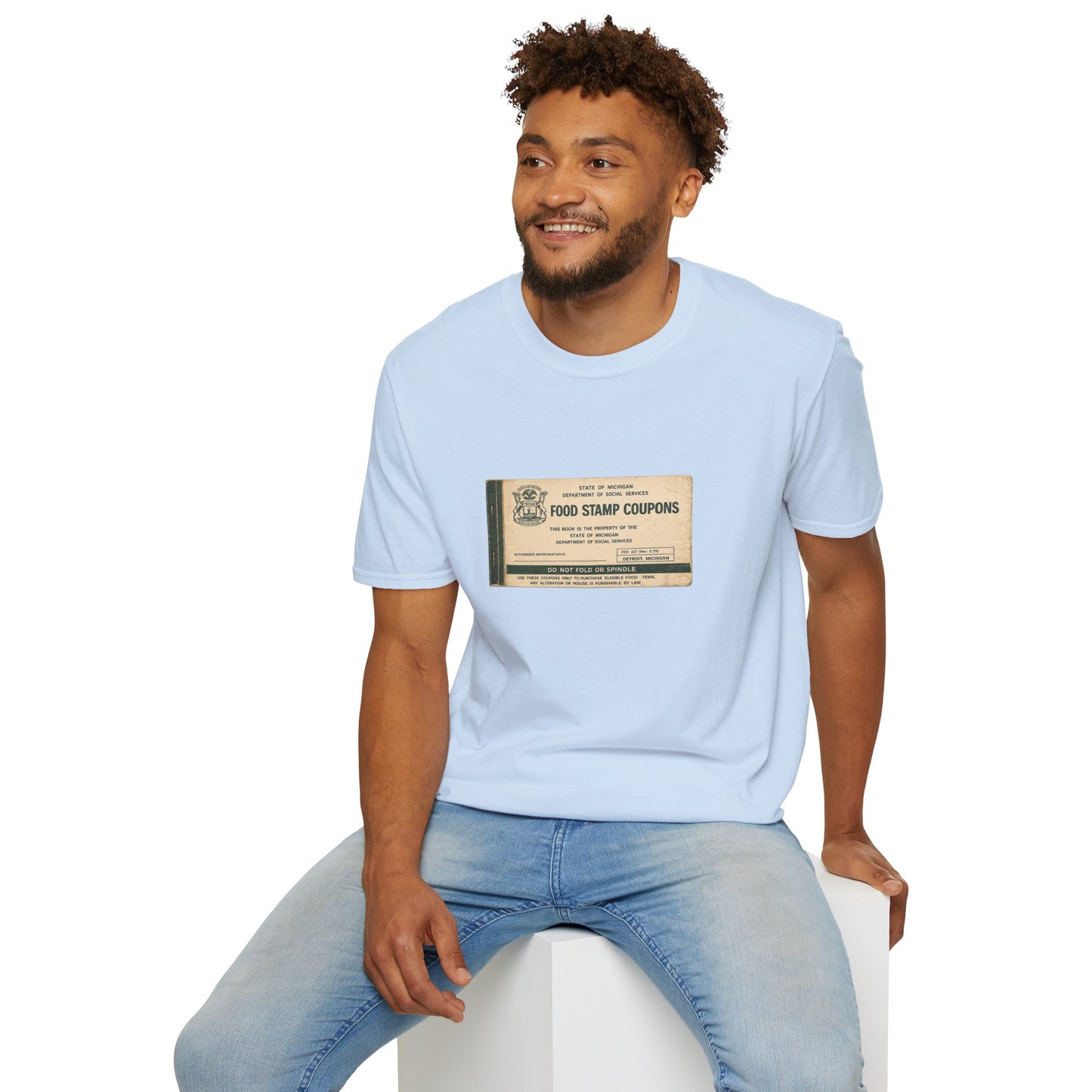 "FOOD STAMP BOOK" T-Shirt