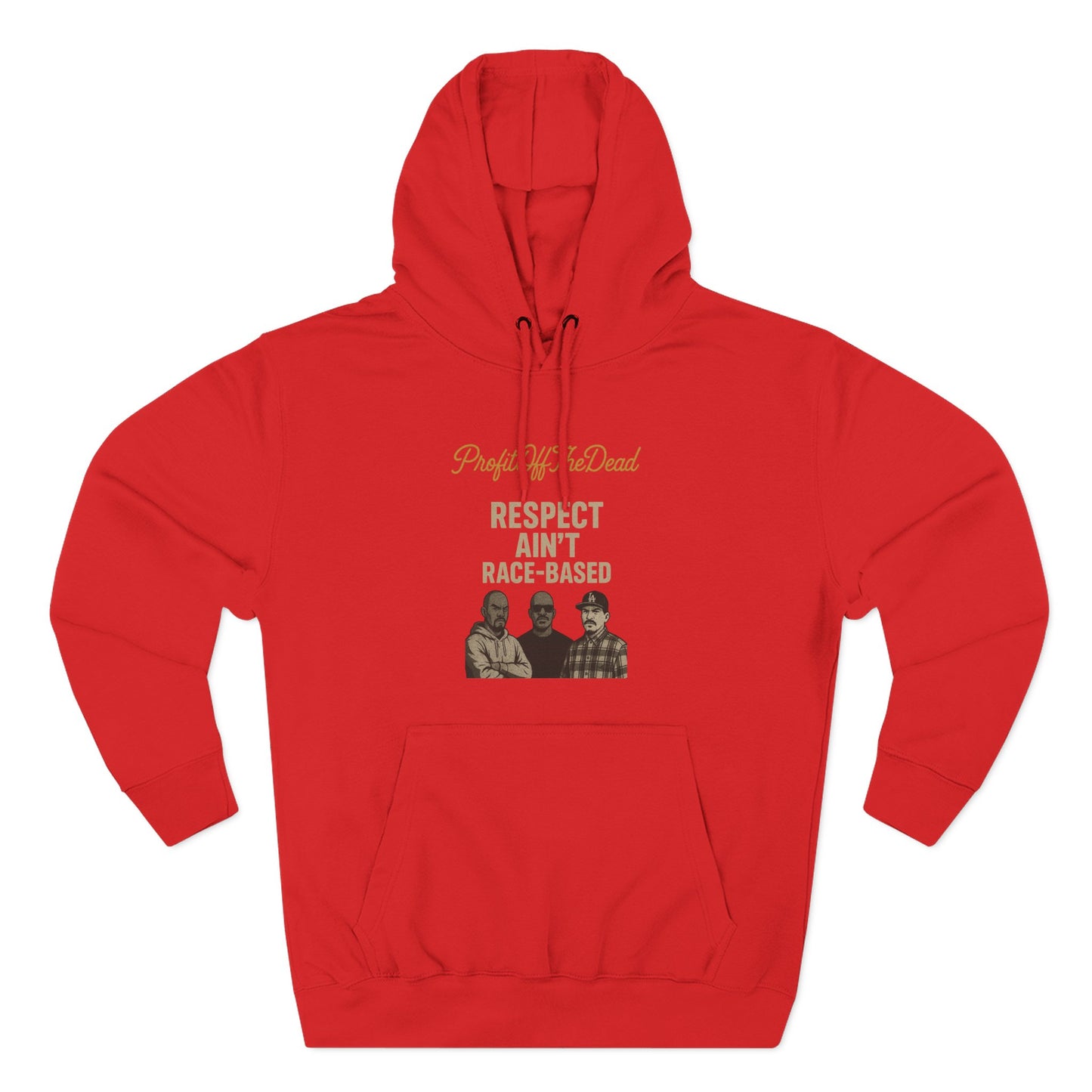 "Respect" Three-Panel Fleece Hoodie