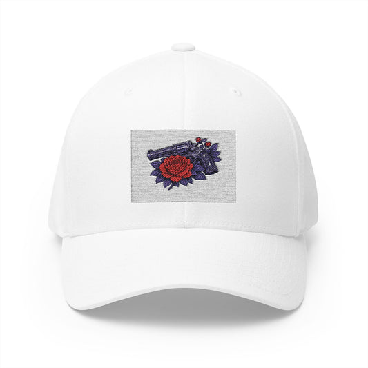 "Roses & Guns" Closed-Back Cap