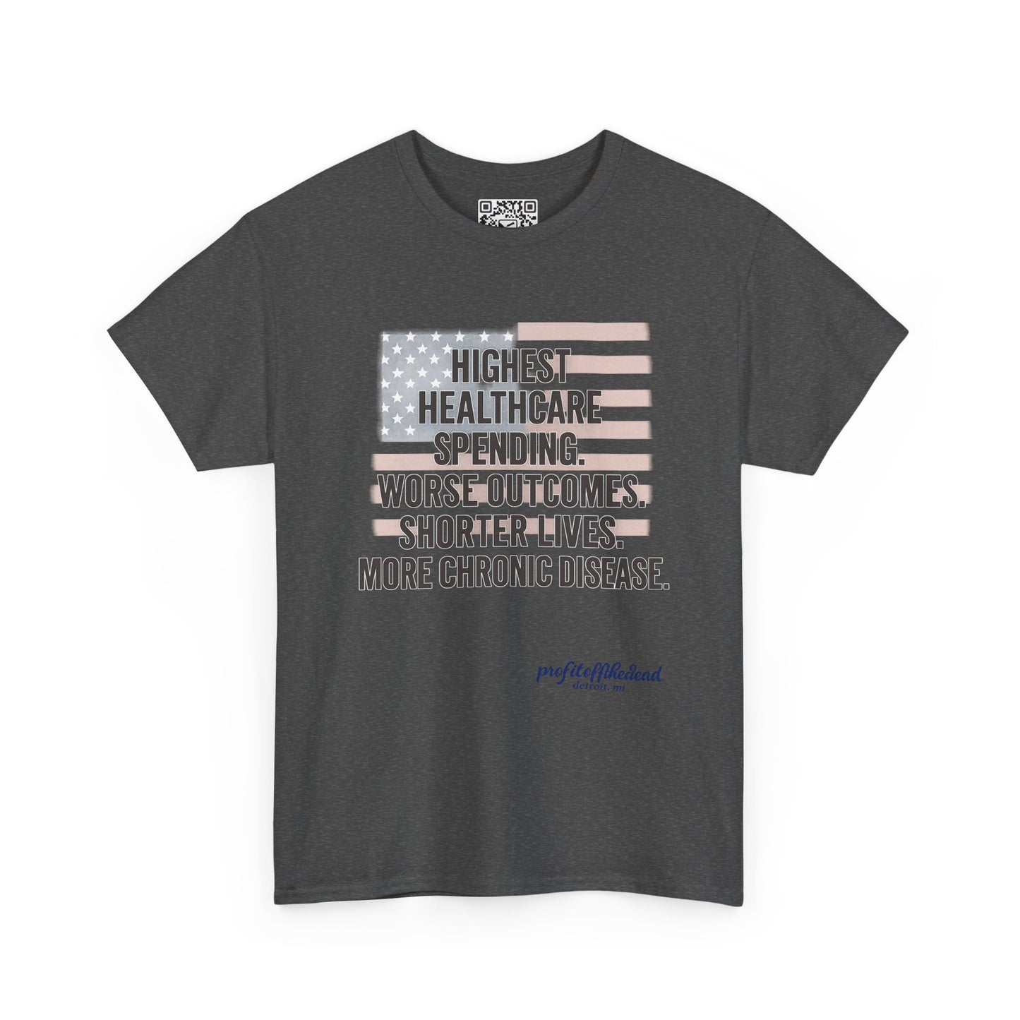 "Healthy America" Unisex Heavy Cotton Tee