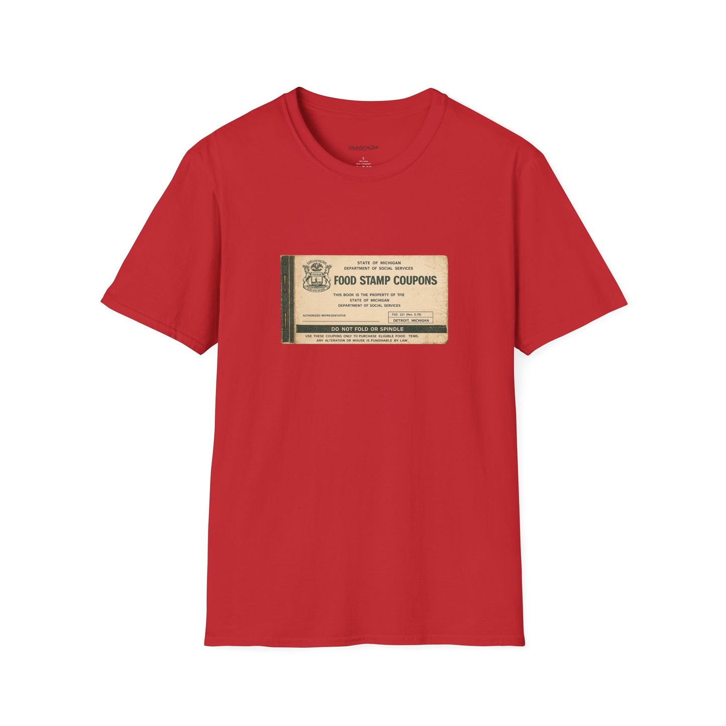 "FOOD STAMP BOOK" T-Shirt