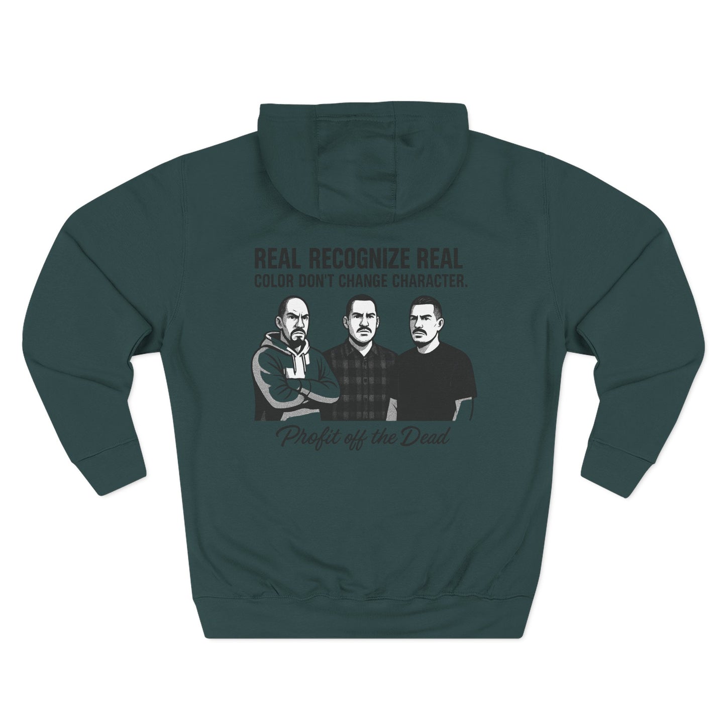 "Respect" Three-Panel Fleece Hoodie