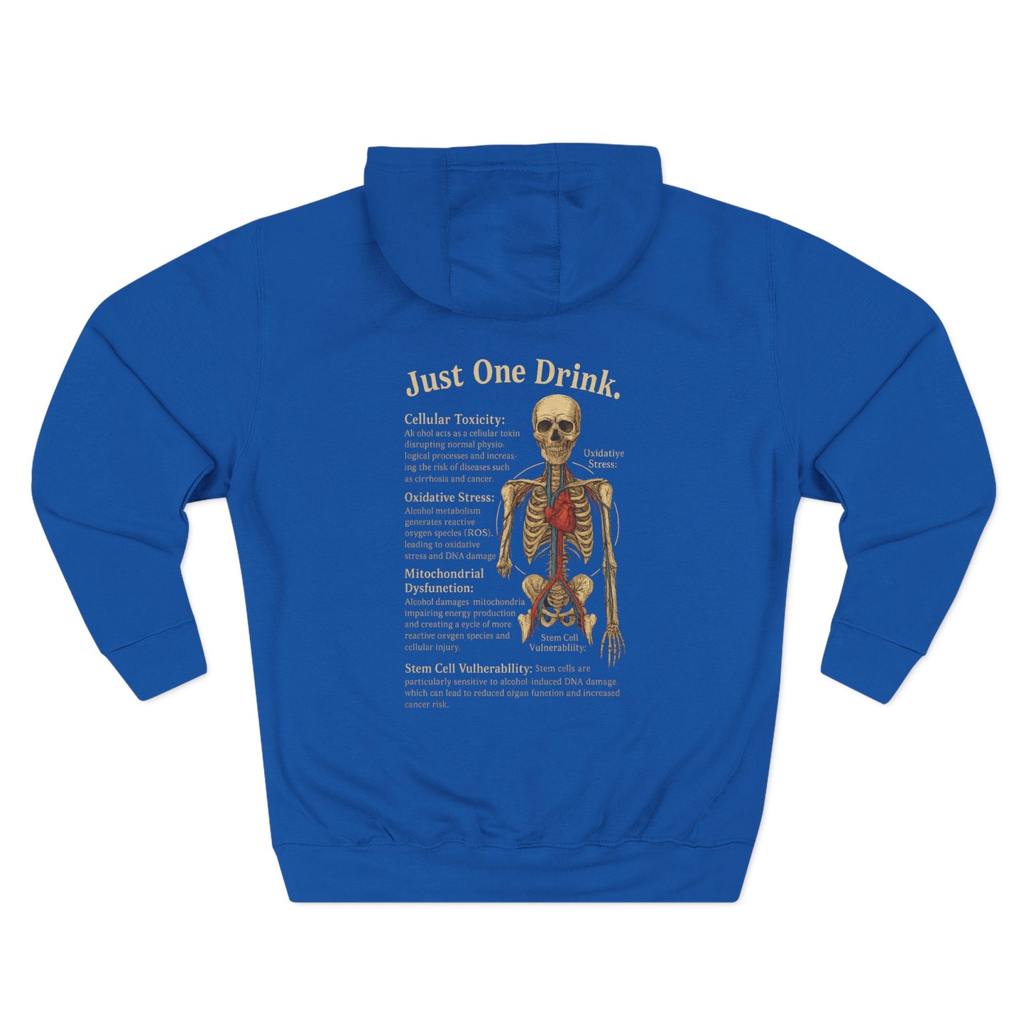 "One Drink" Three-Panel Fleece Hoodie