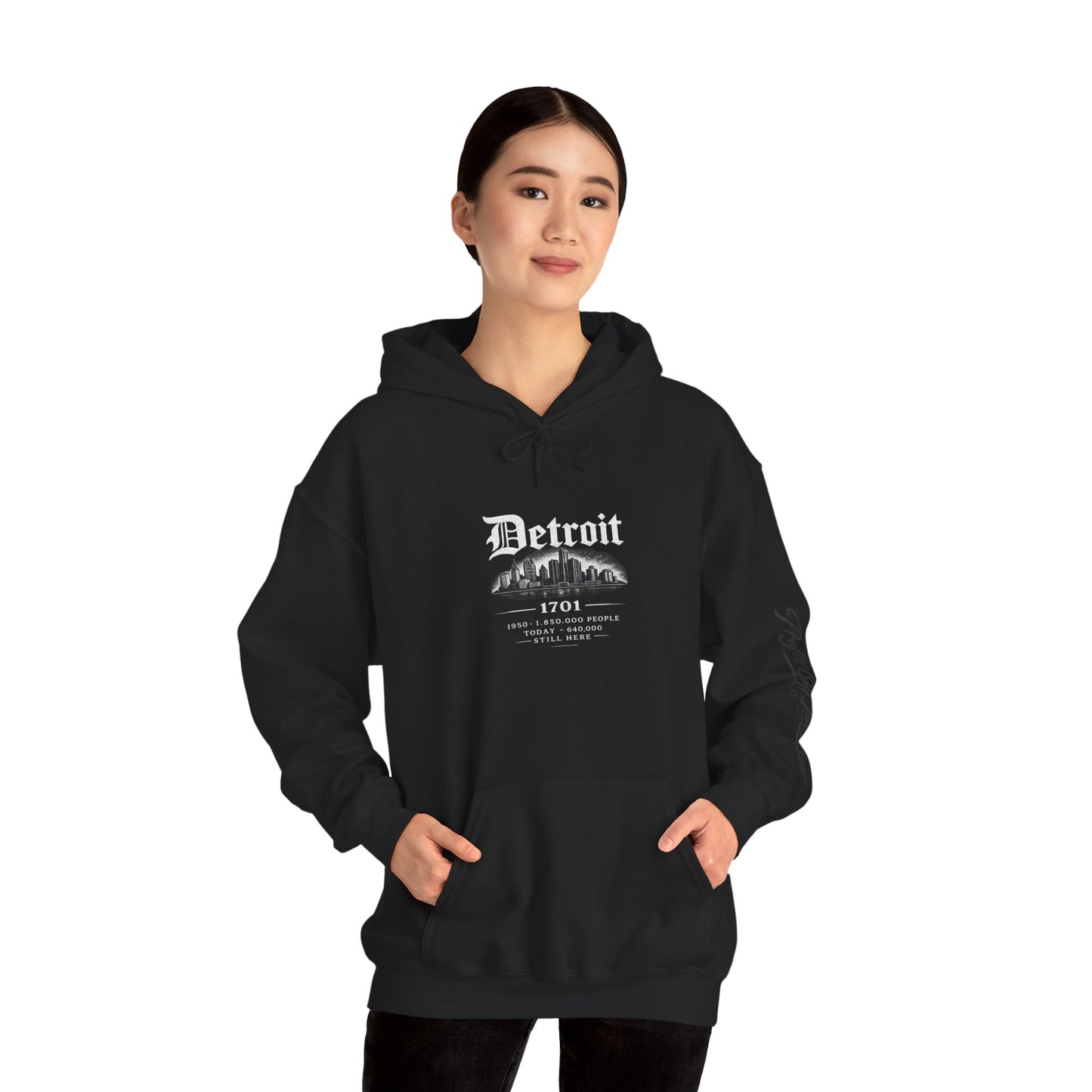 "DETROIT 1701 – STILL HERE" Hooded Sweatshirt