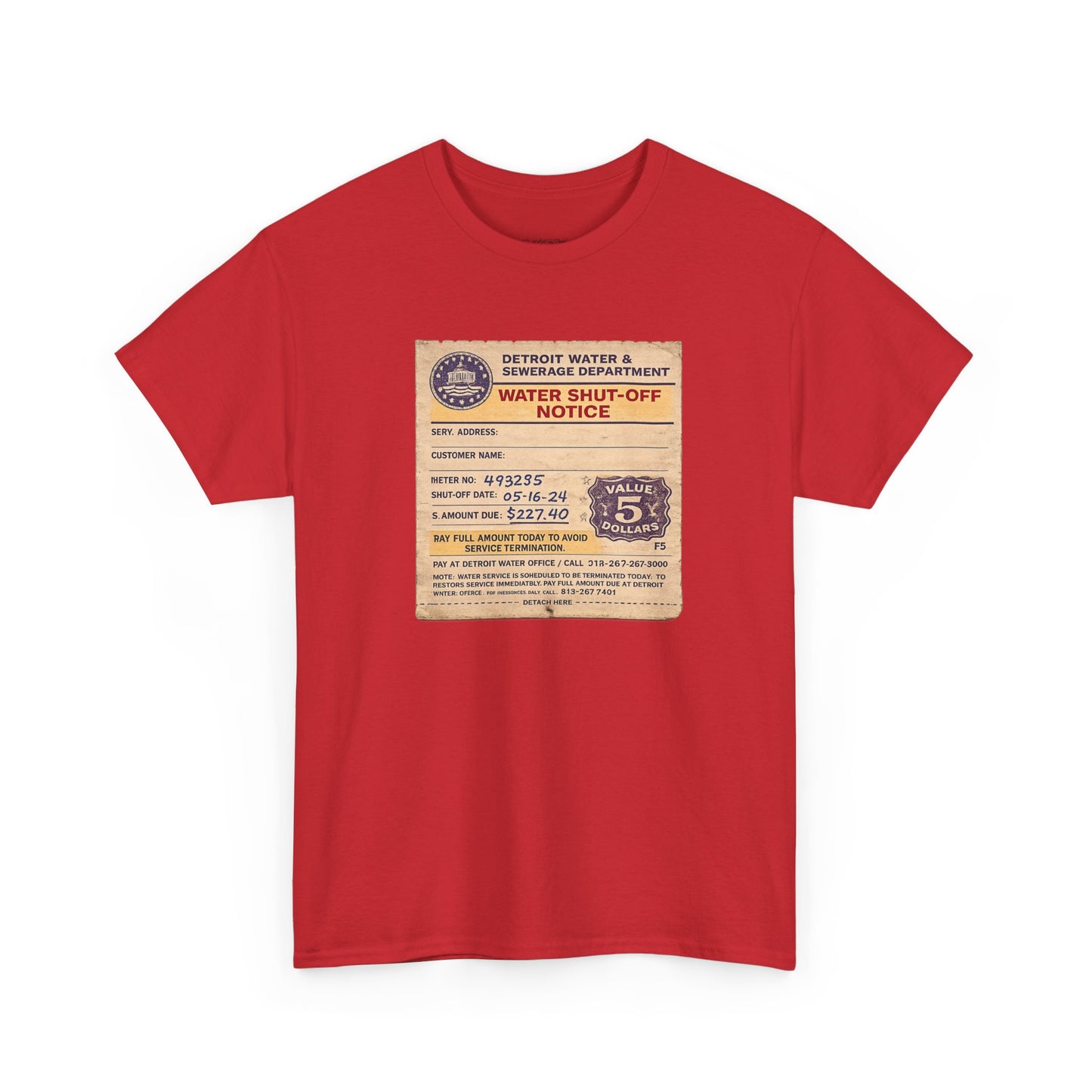 "WATER SHUT-OFF NOTICE" Tee