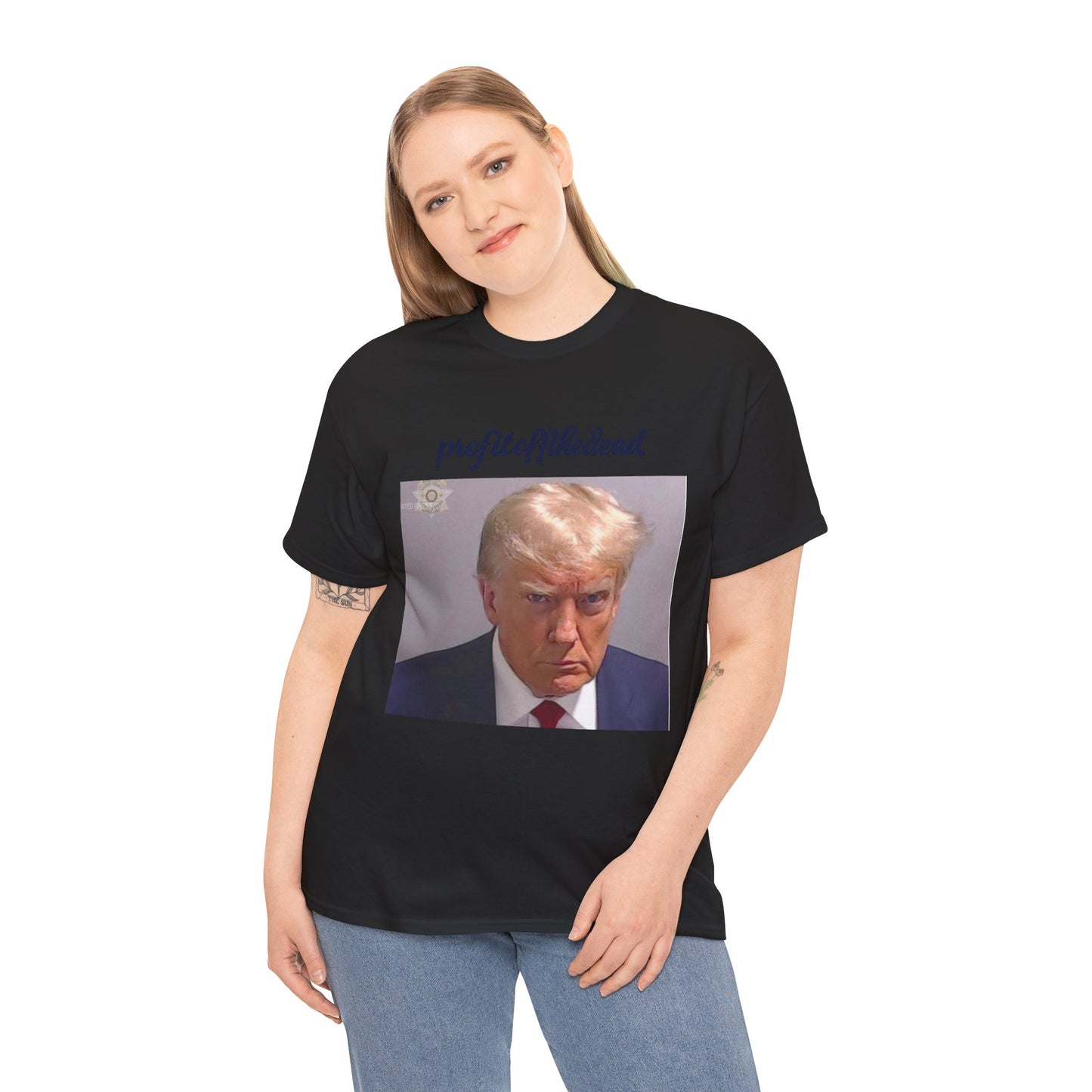 "Trump Mug Shot" Unisex Heavy Cotton Tee