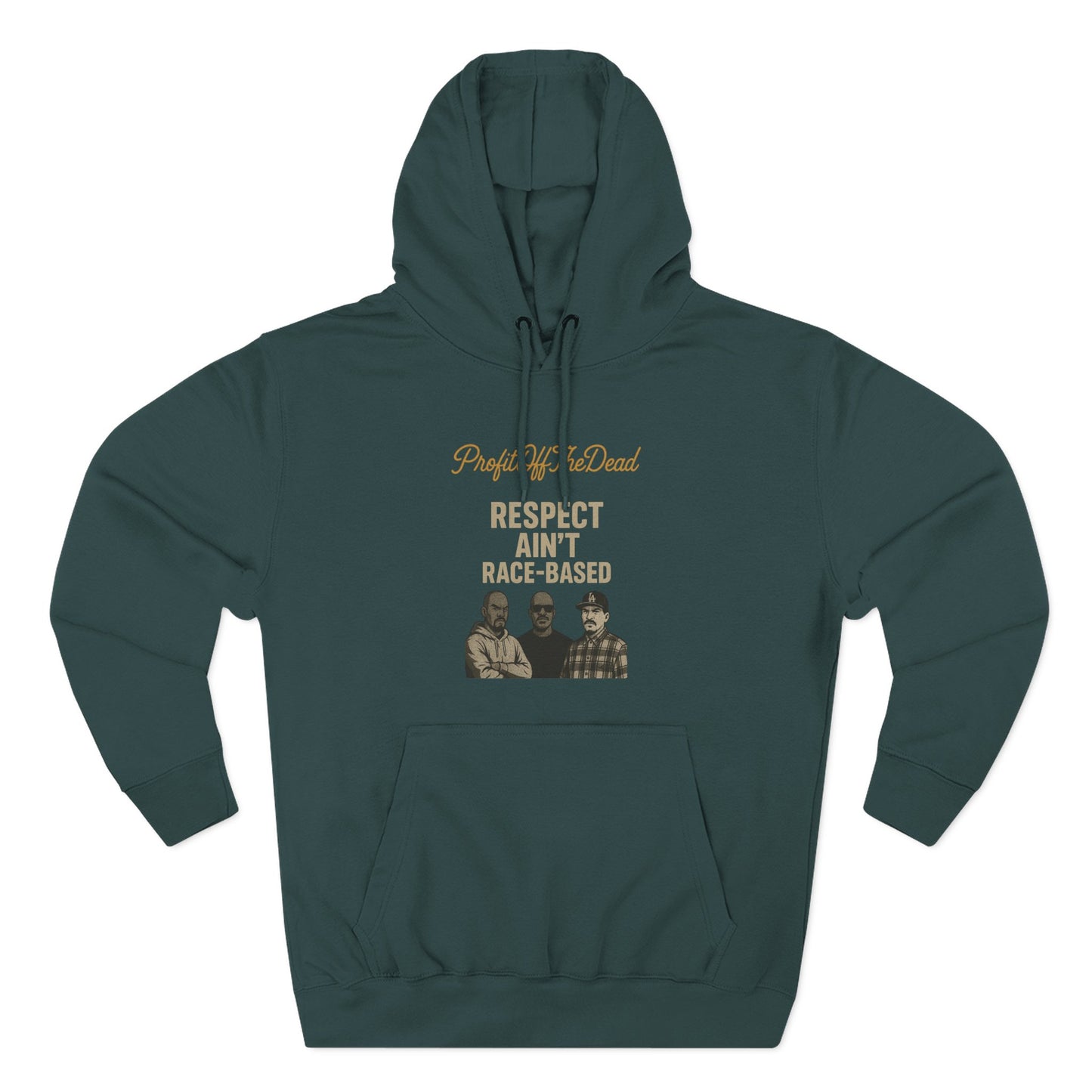 "Respect" Three-Panel Fleece Hoodie