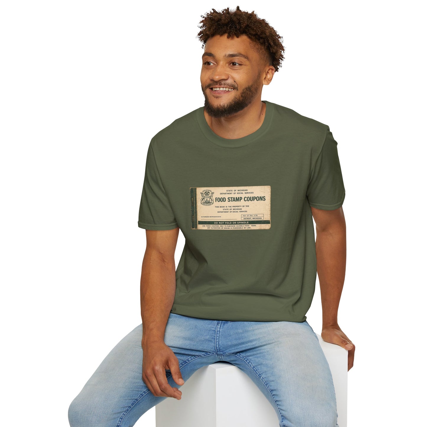 "FOOD STAMP BOOK" T-Shirt