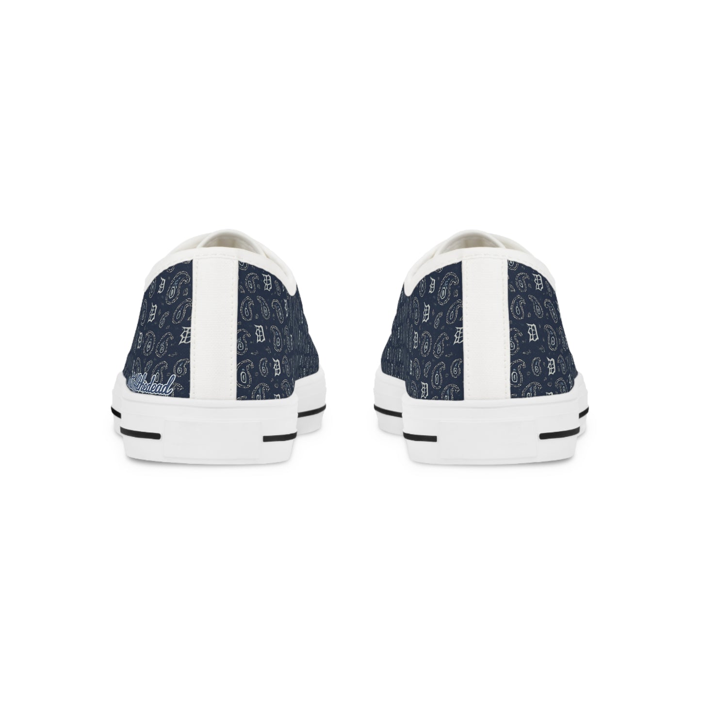 "Detroit Blue" Men's Low Top Sneakers