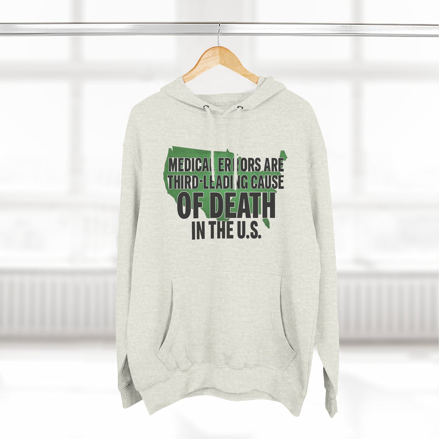 "Medical Errors" Three-Panel Fleece Hoodie