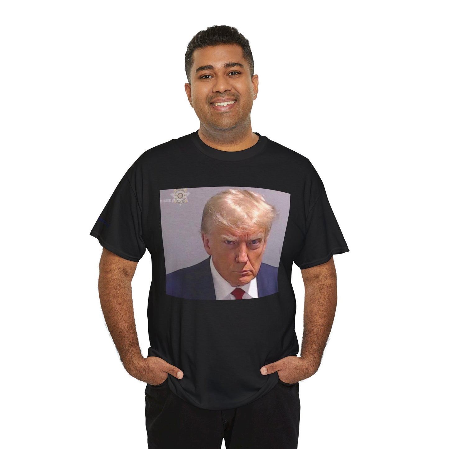"Mug Shots Trump" Unisex Heavy Cotton Tee