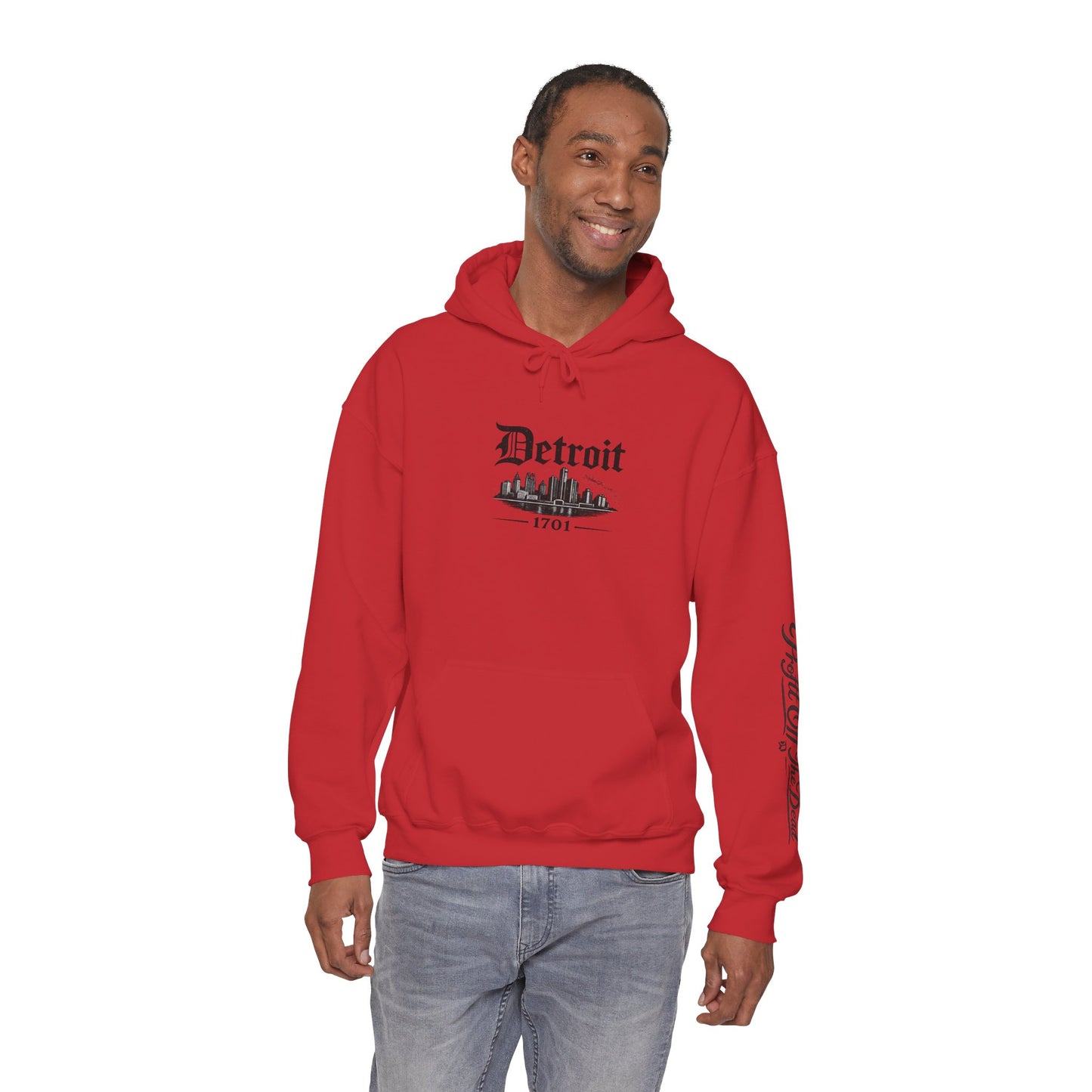 "DETROIT 1701 – STILL HERE" Hooded Sweatshirt