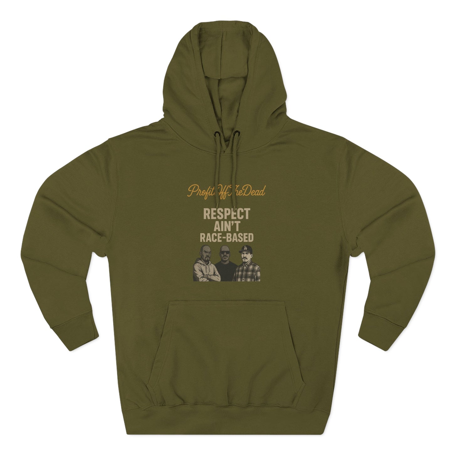 "Respect" Three-Panel Fleece Hoodie
