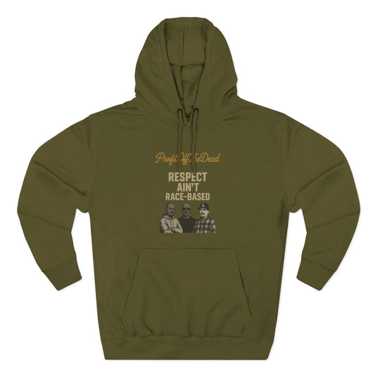 "Respect" Three-Panel Fleece Hoodie
