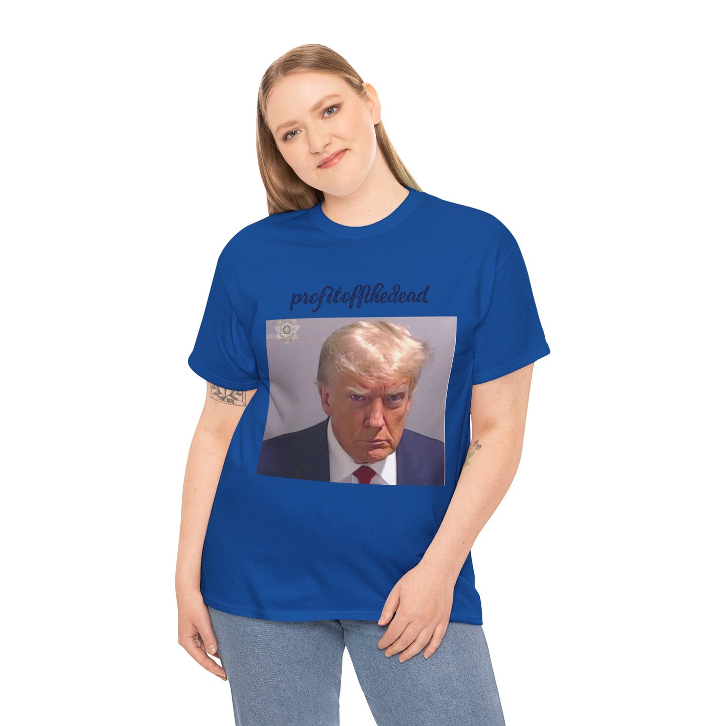 "Trump Mug Shot" Unisex Heavy Cotton Tee