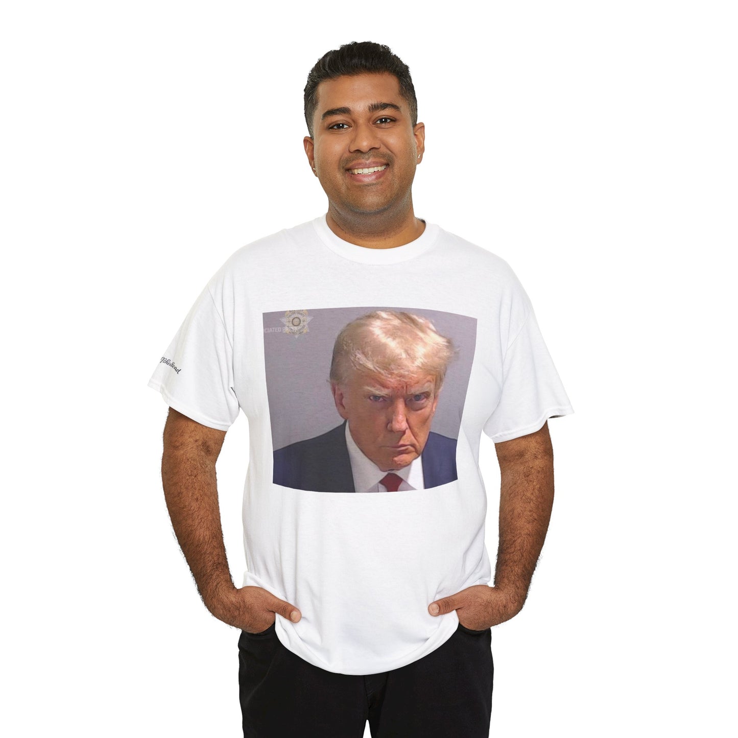 "Mug Shots Trump" Unisex Heavy Cotton Tee