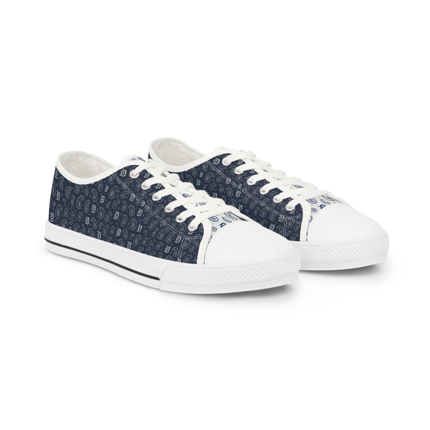 "Detroit Blue" Men's Low Top Sneakers
