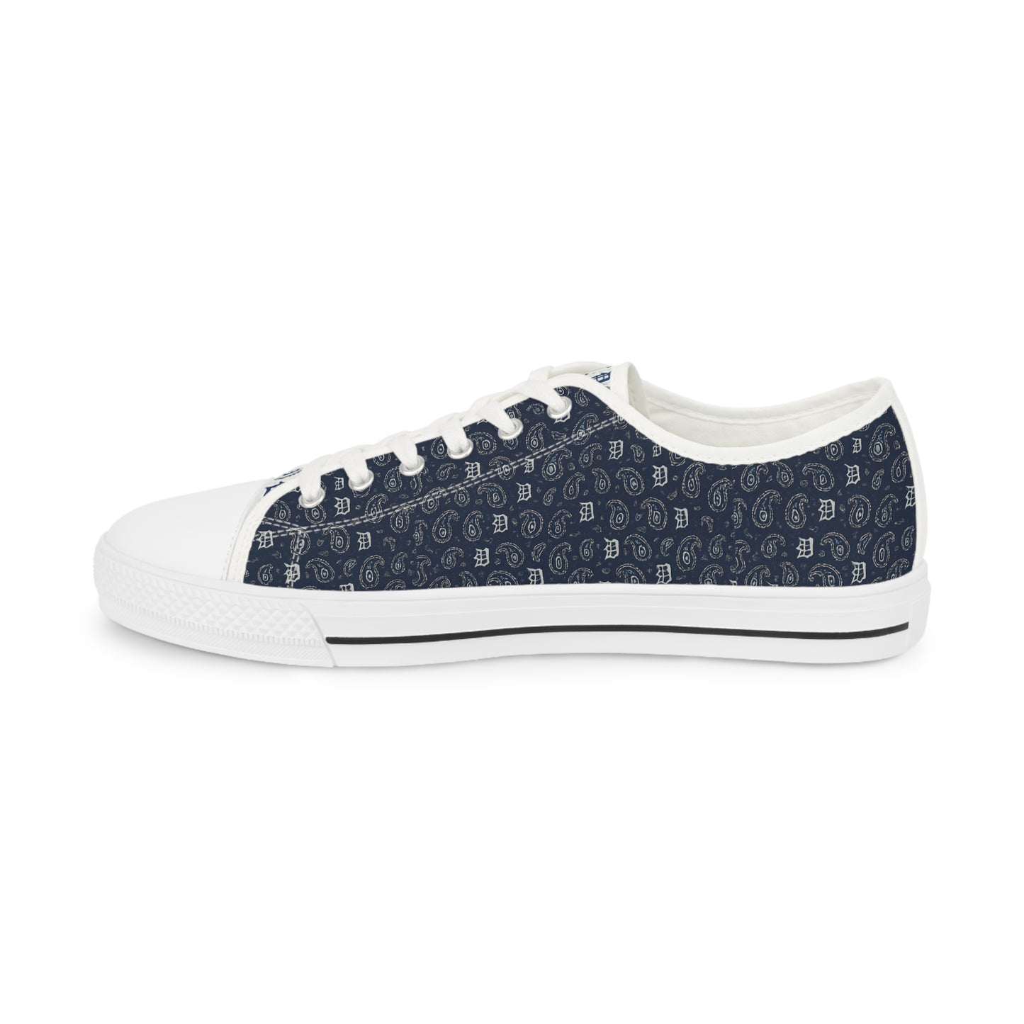 "Detroit Blue" Men's Low Top Sneakers